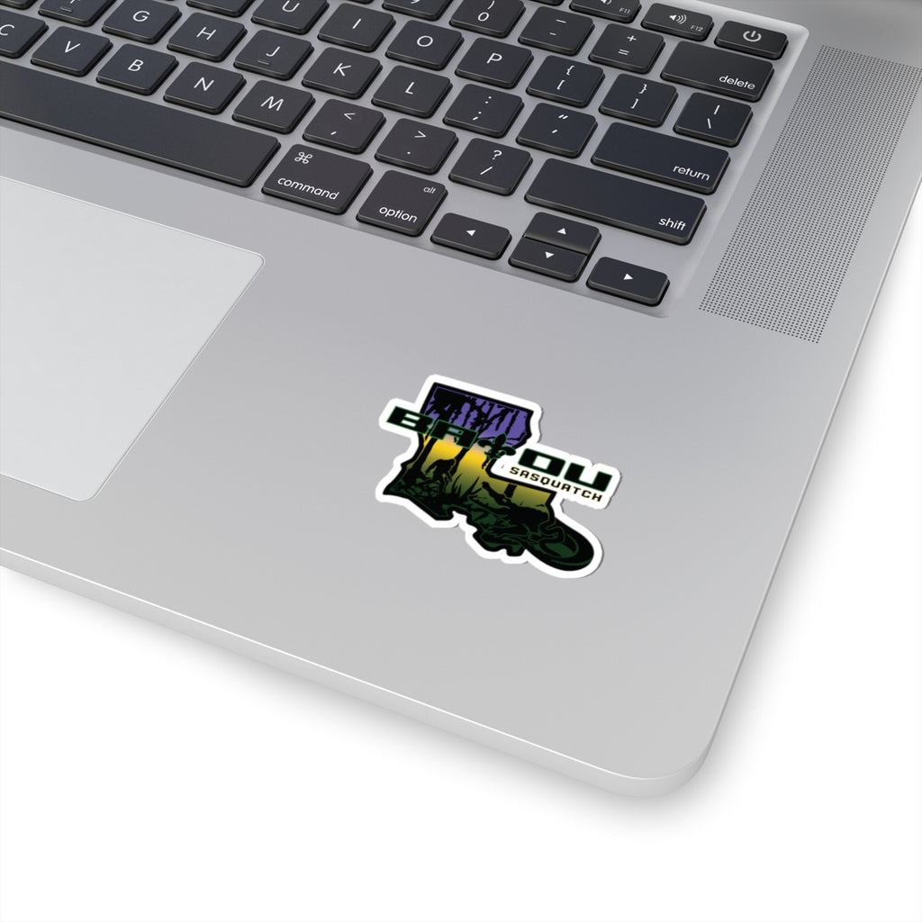 Mardi Gras Bayou Bronco Kiss-Cut Sticker