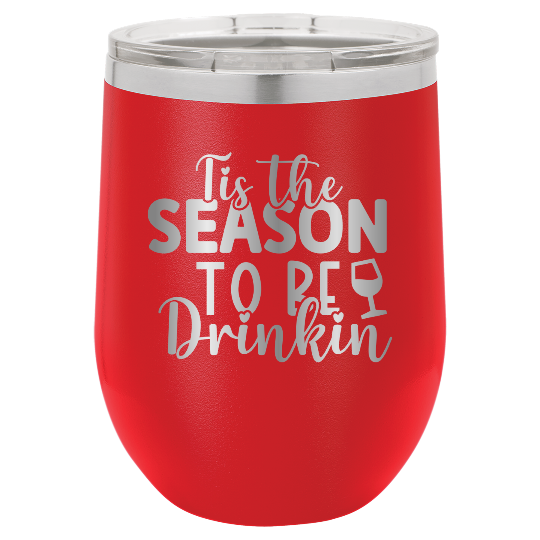 Tis The Season To Be Drinkin' - 12oz Polar Camel Wine Tumbler image 15