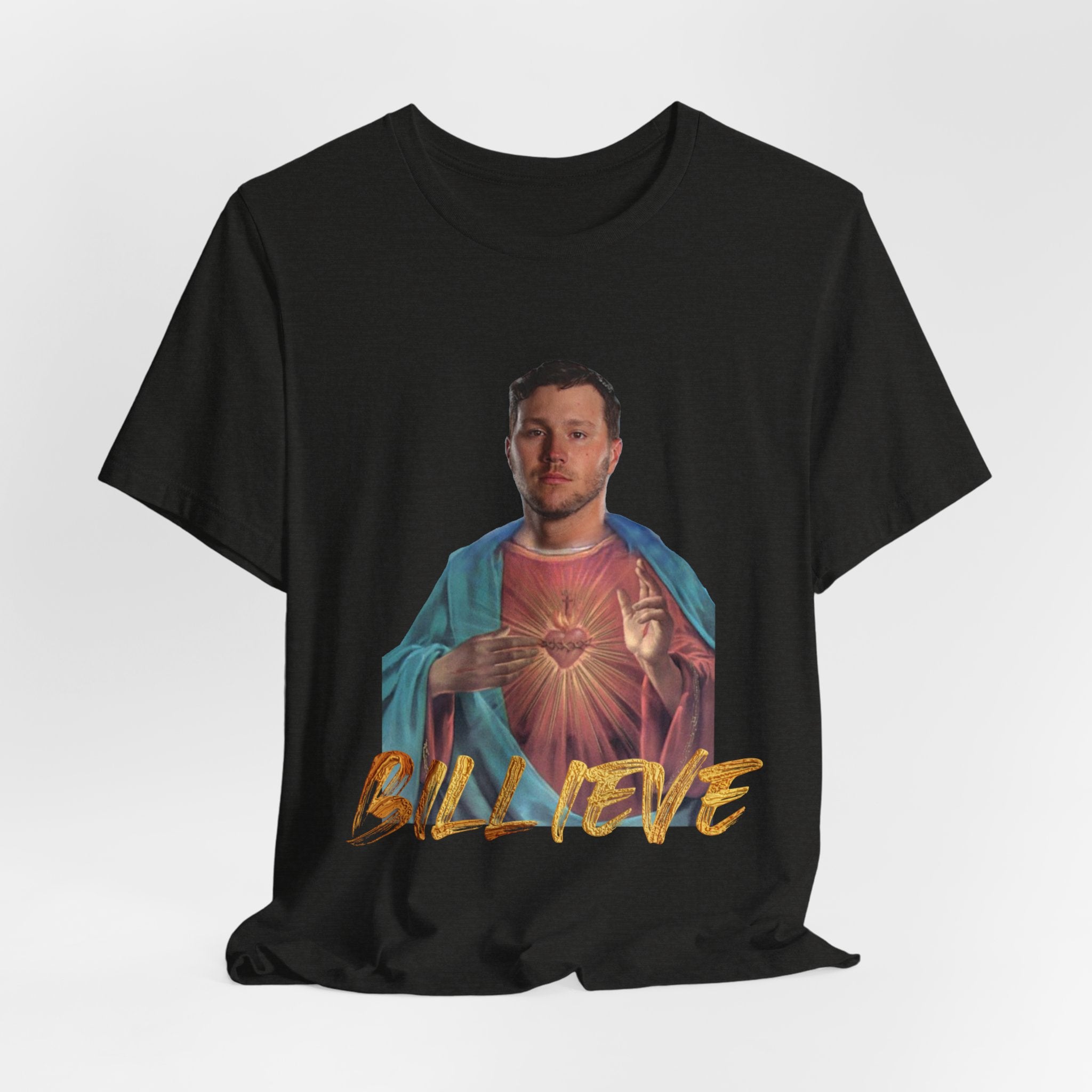 Buffalo Bills Josh Allen Billieve T-Shirt, Football Fan Gift, Game Day Apparel, NFL Team Tee, Sports Fan Shirt