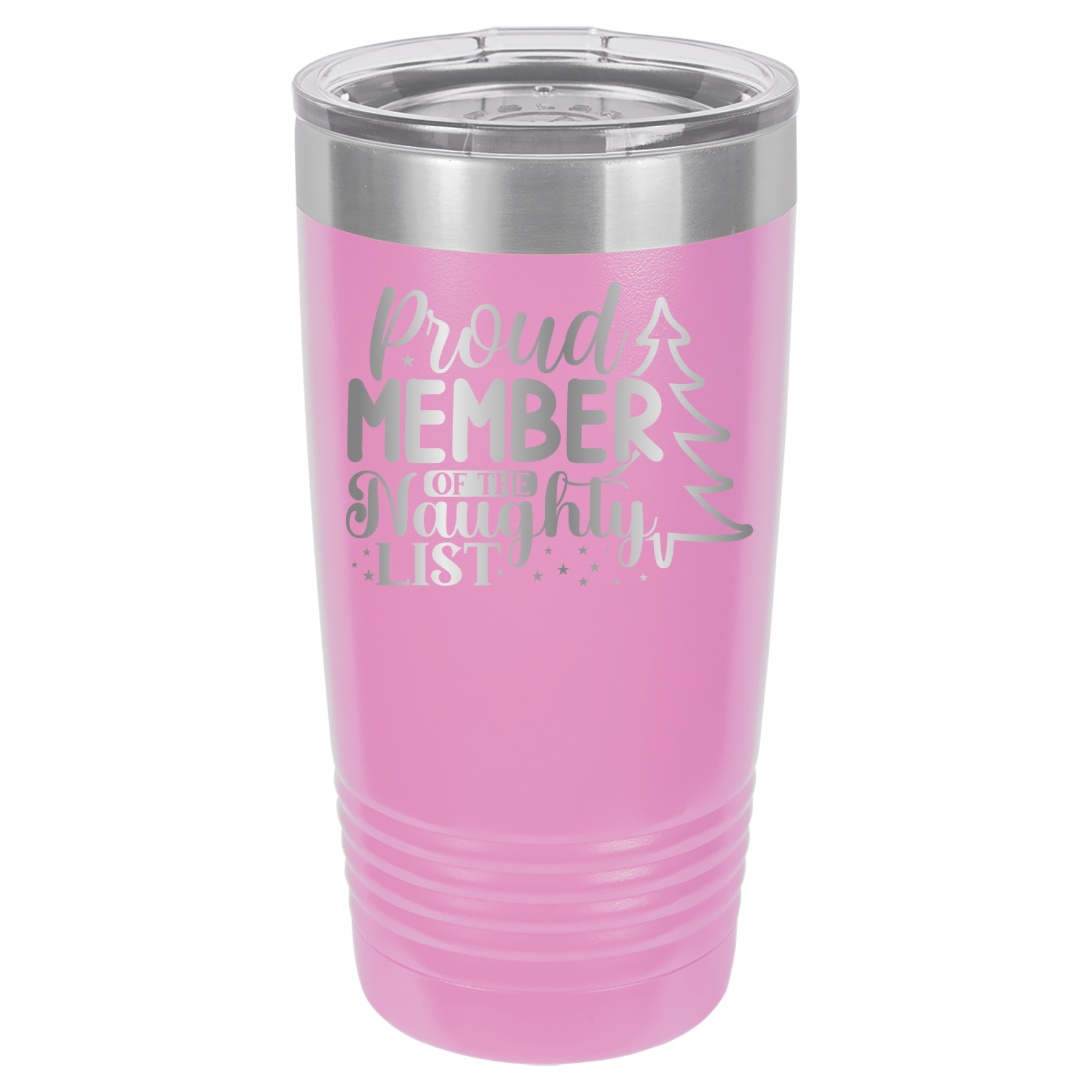 Proud Member of the Naughty List - 20oz Polar Camel Tumbler - Light Purple image