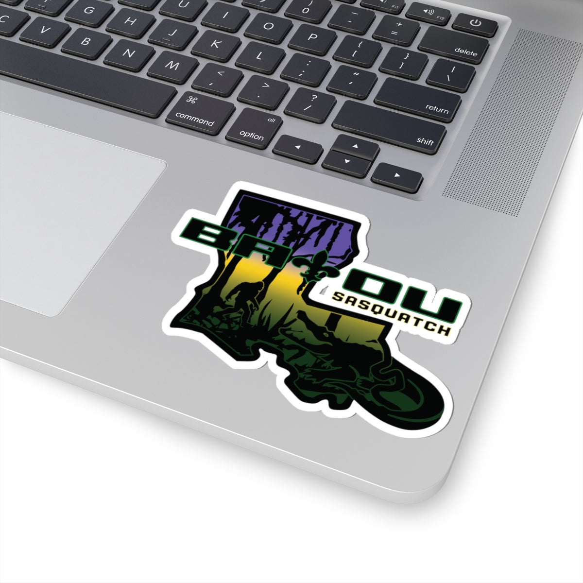 Mardi Gras Bayou Bronco Kiss-Cut Sticker