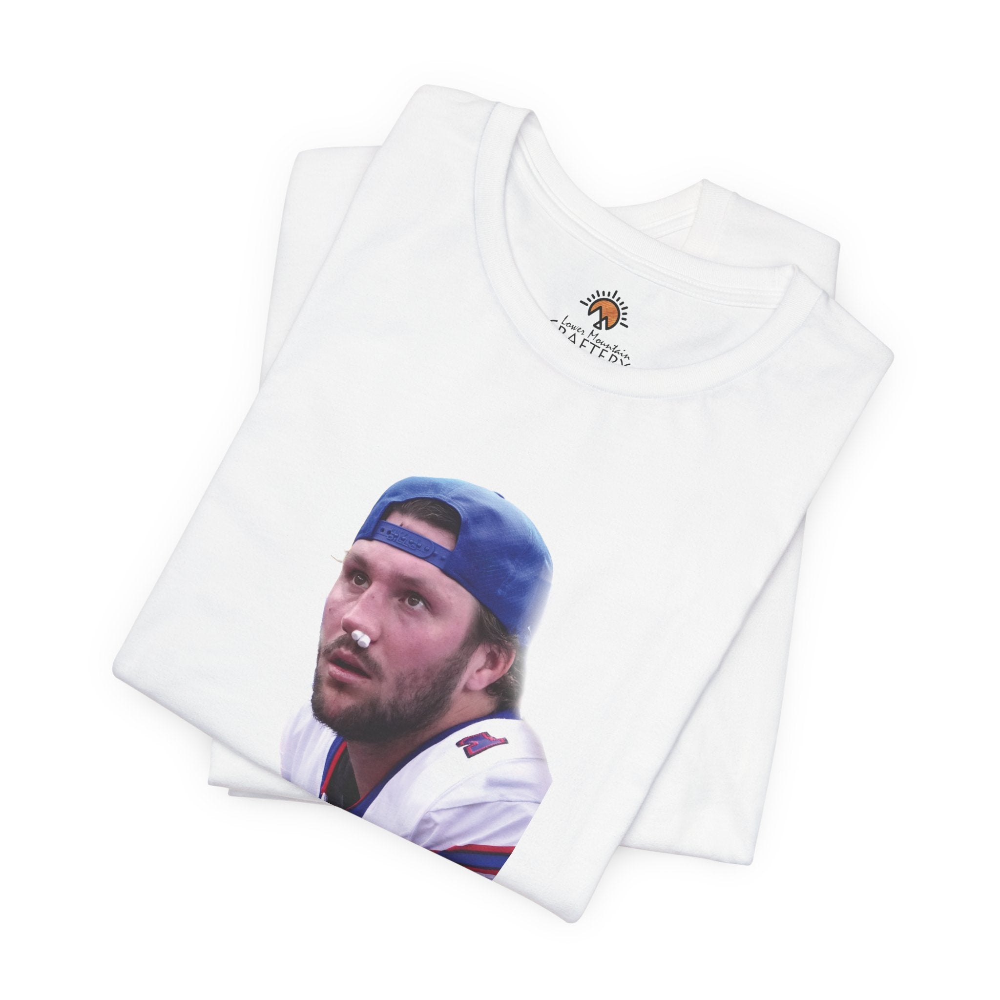 Josh Allen Football Guy Unisex Tee, Buffalo Bills Fan Gift, Short Sleeve T-Shirt, Game Day Shirt, Tough Quarterback Tee, Sports Fan Apparel