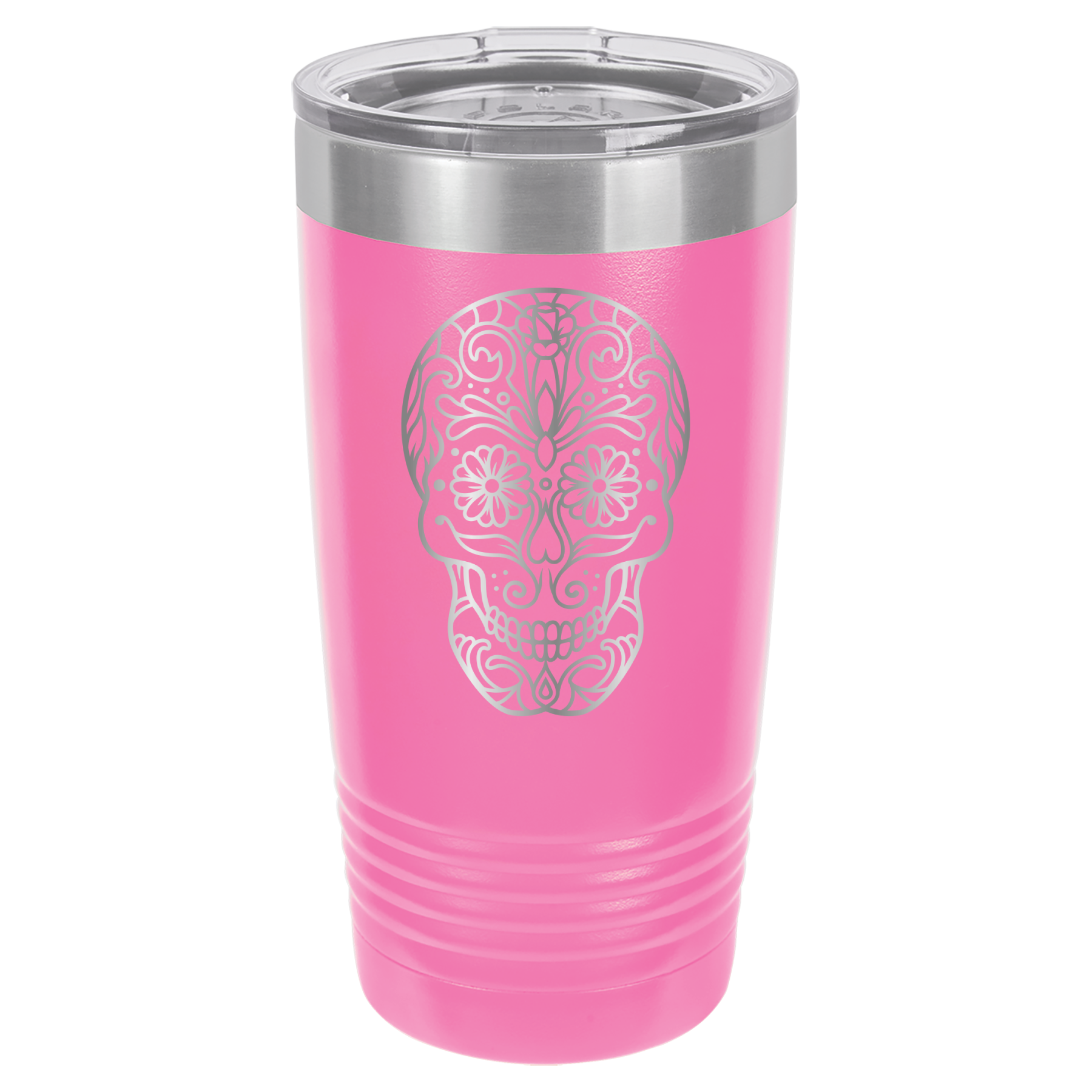 Sugar Skull - 20oz Polar Camel Tumbler - Pink image