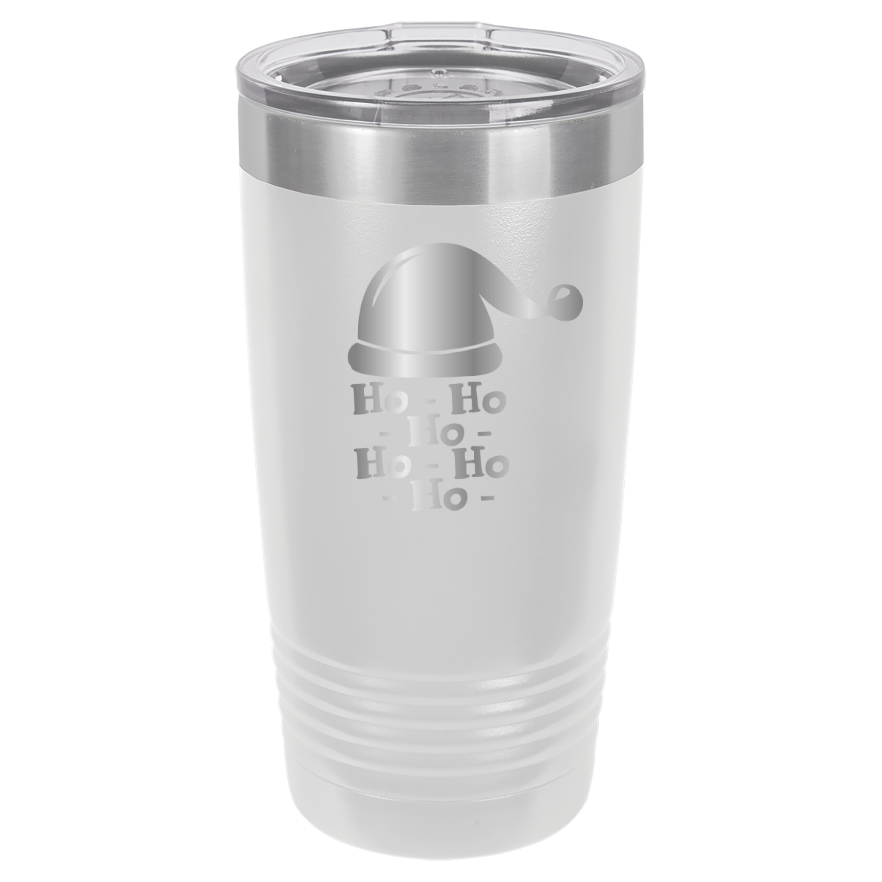 Ho Ho Ho Santa Claus Christmas - 20oz Polar Camel Tumbler - White image