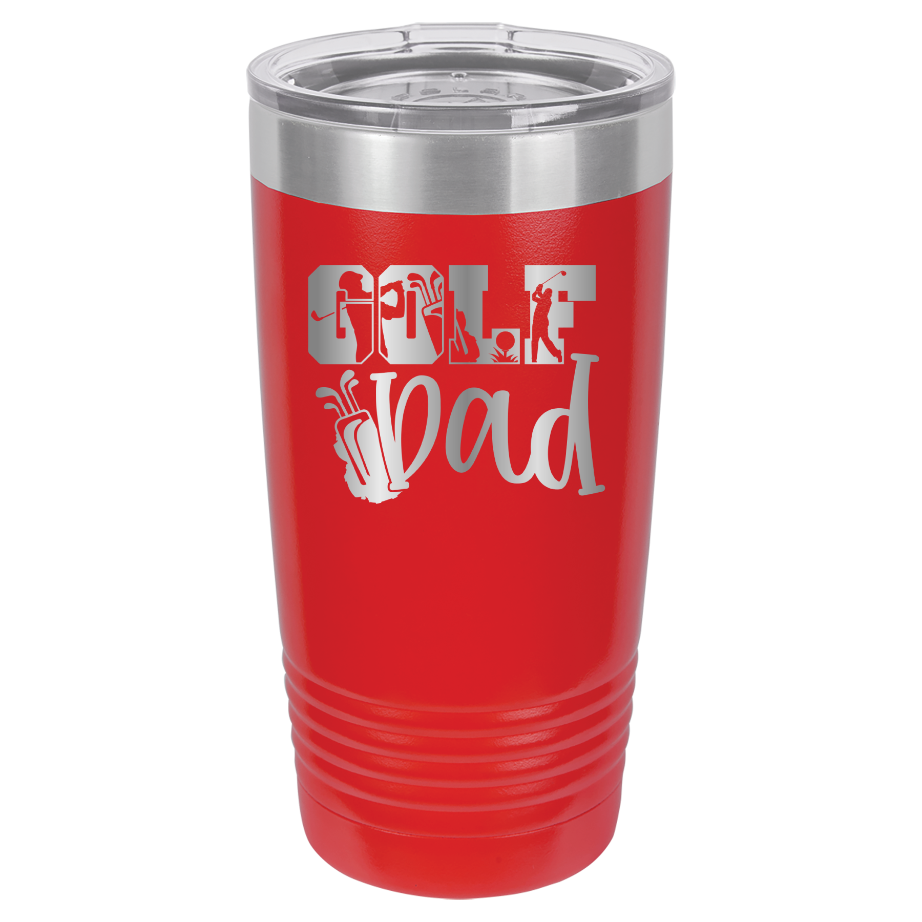 Golf Dad - 20oz Polar Camel Tumbler - Red image