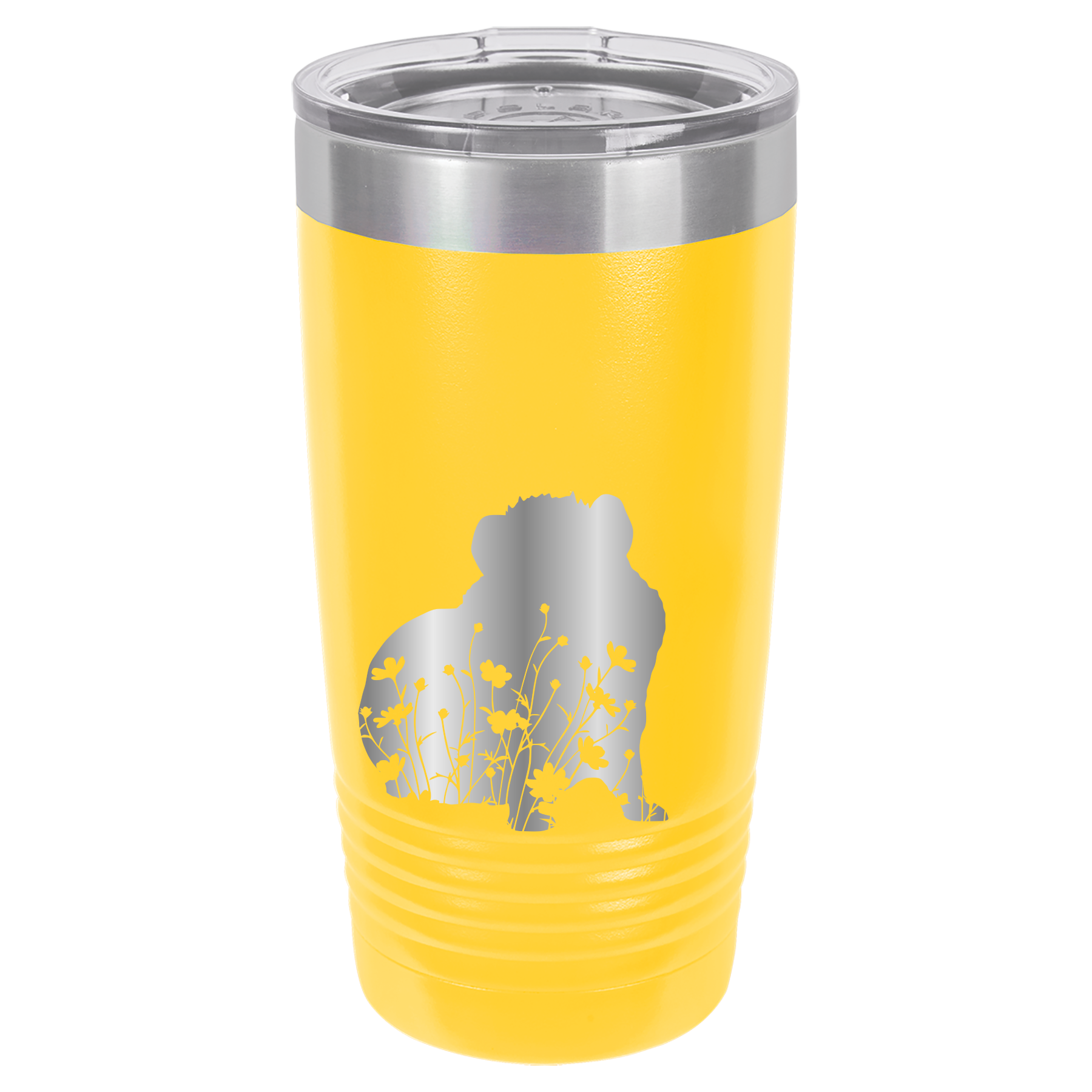 Floral Guinea Pig Design - 20oz Polar Camel Tumbler image 2