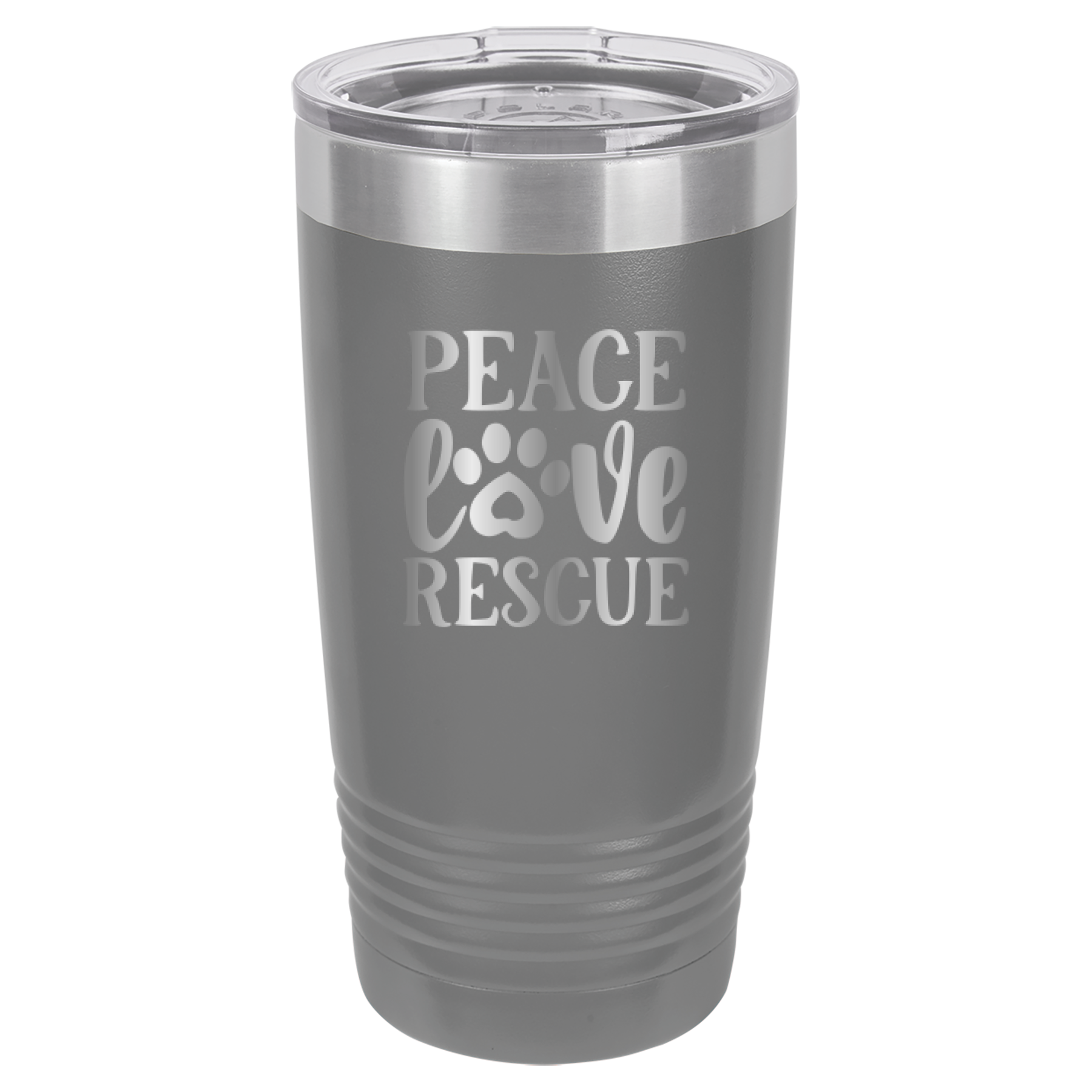 Peace, Love, Rescue - 20oz Polar Camel Tumbler image 14