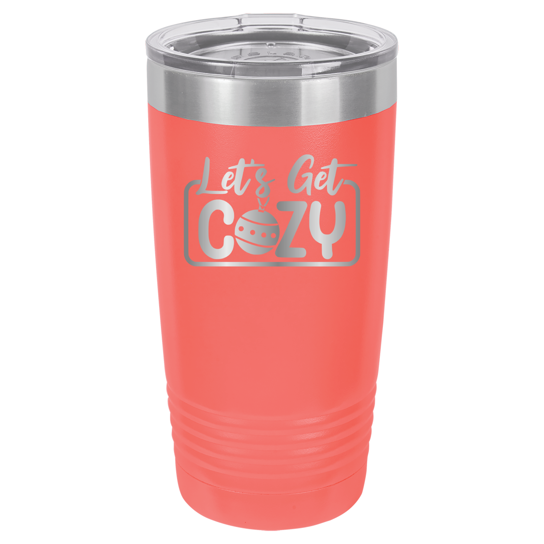 Let's Get Cozy - 20oz Polar Camel Tumbler - Coral image