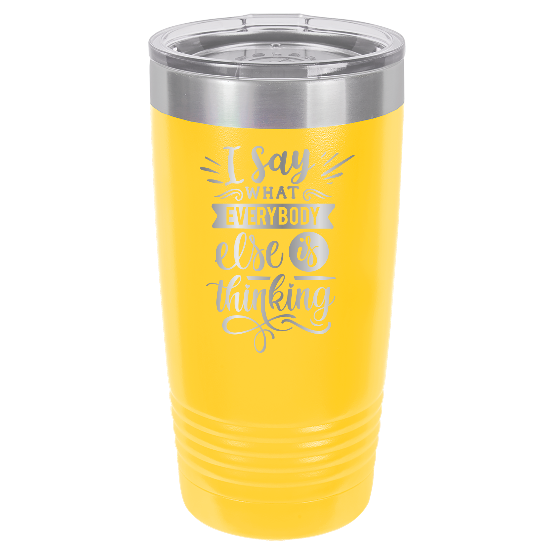 I Say What Everyone Else Is Thinking - 20oz Polar Camel Tumbler image 2