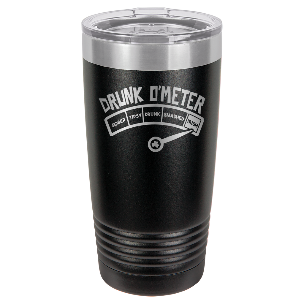 St. Patrick's Day Tumbler - How drunk?  Irish! - 20oz Tumbler - Black image