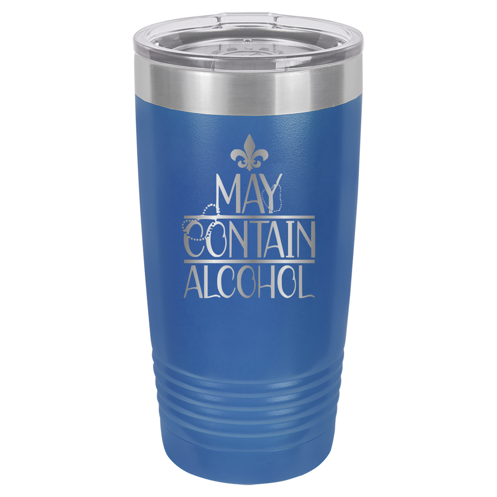 May Contain Alcohol - Mardi Gras, New Orleans, NOLA - 20oz Polar Camel Tumbler image 16