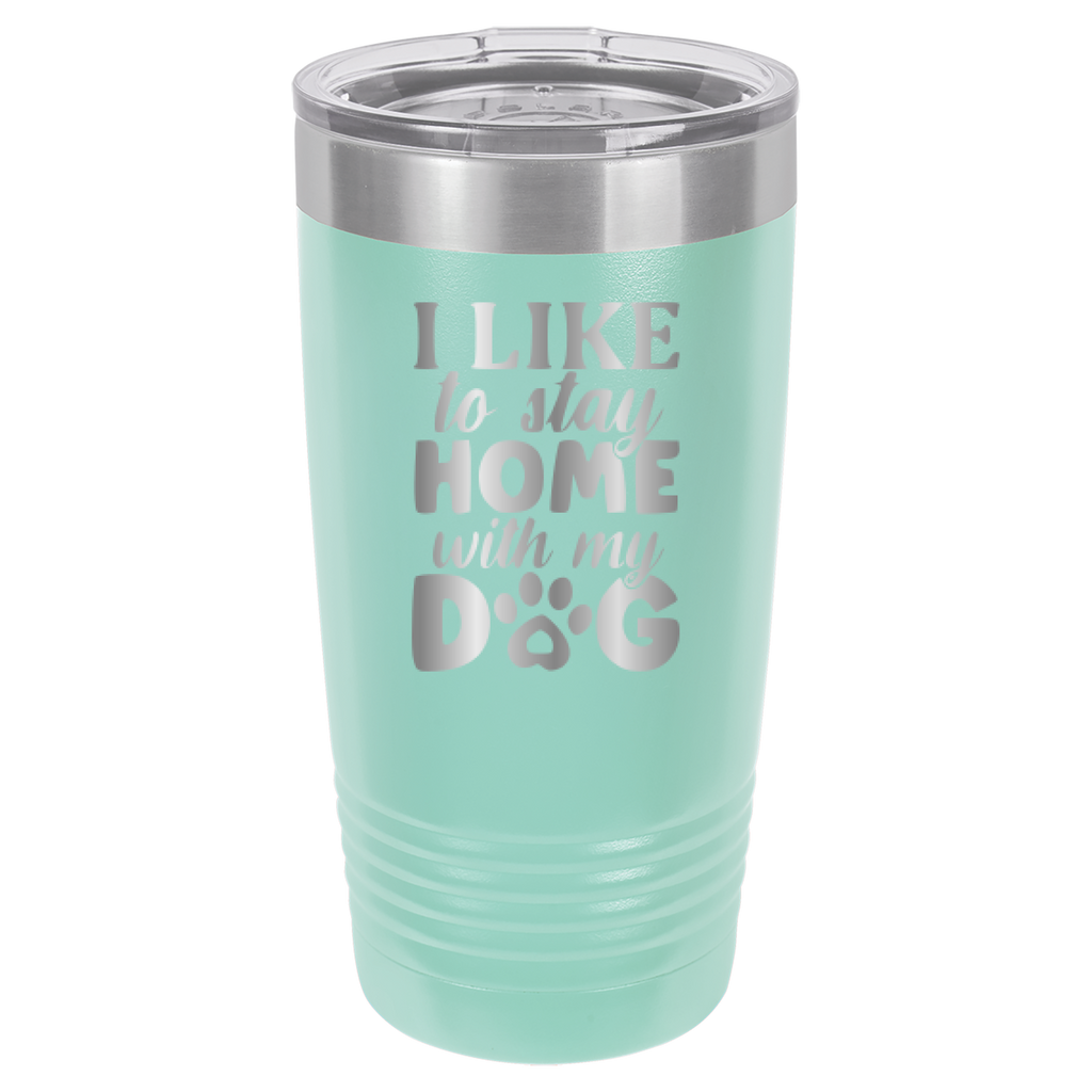 I Like To Stay Home With My Dog - 20oz Polar Camel Tumbler image 4