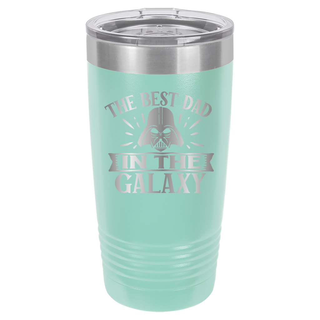 The Best Dad In The Galaxy - 20oz Polar Camel Tumbler - Teal image