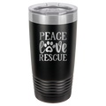 Peace, Love, Rescue - 20oz Polar Camel Tumbler image 17