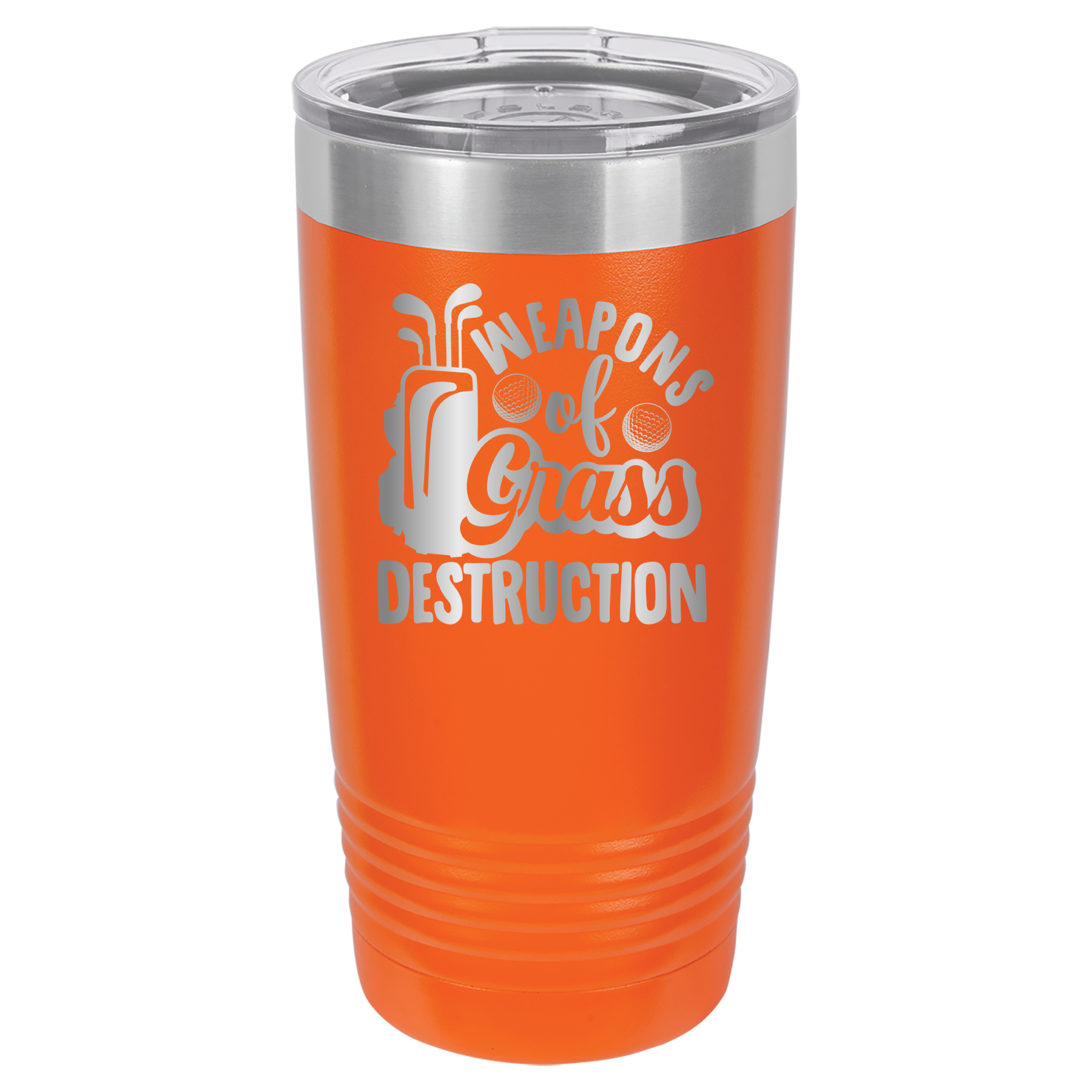 Weapons of Grass Destruction - Golf - 20oz Polar Camel Tumbler - Orange image