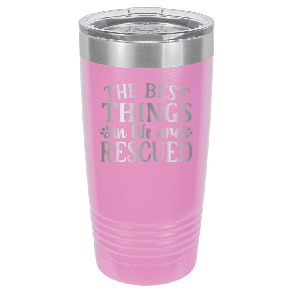 The Best Things In Life Are Rescued - 20oz Polar Camel Tumbler image 11