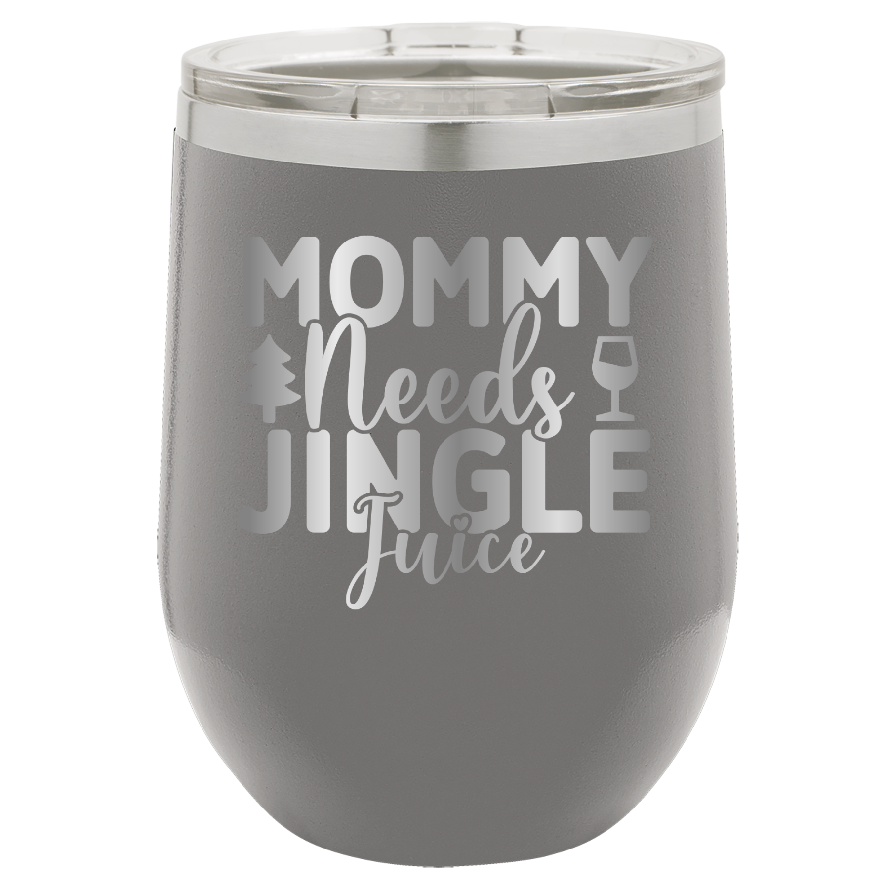 Mommy Needs Jingle Juice - 12oz Polar Camel Wine Tumbler image 8