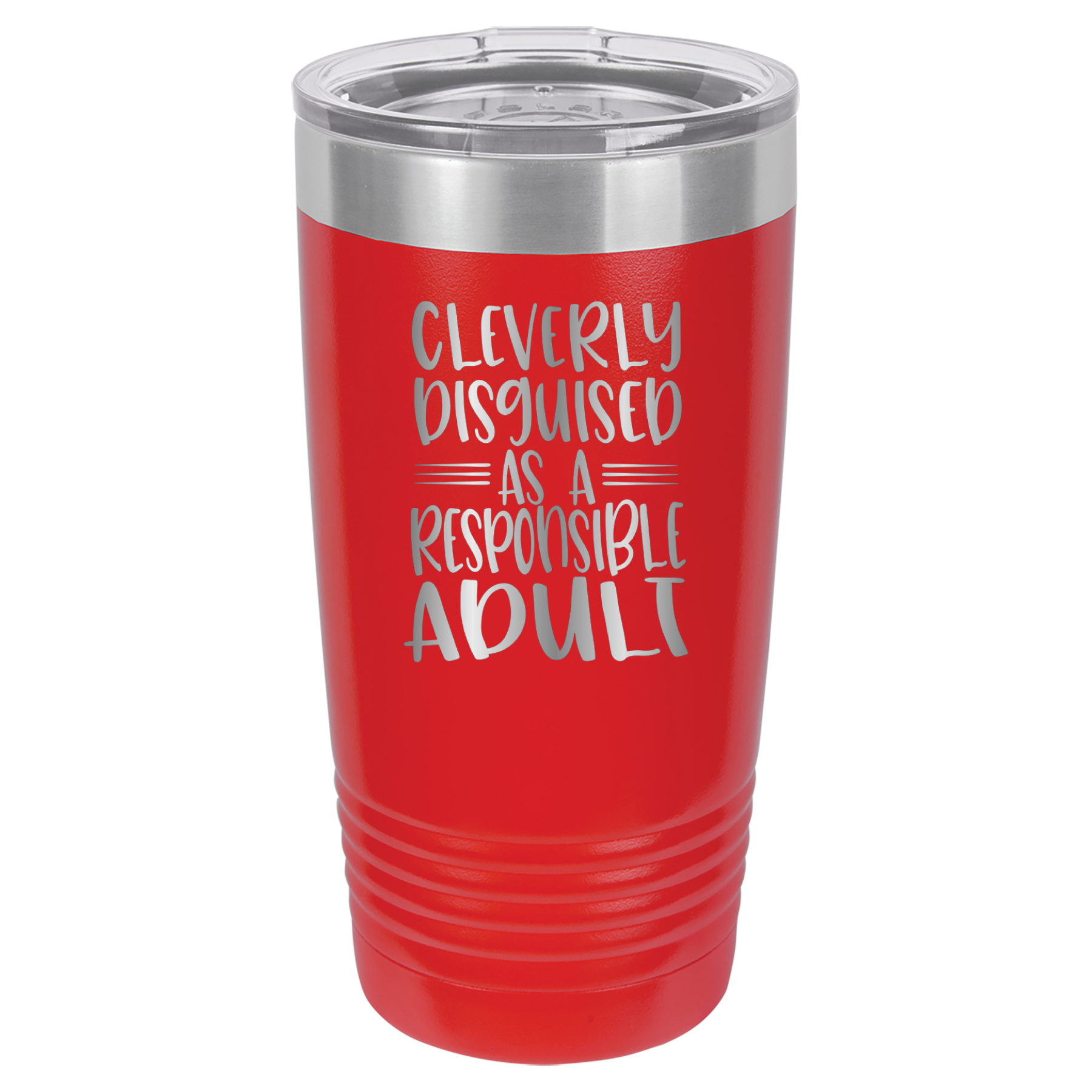 Cleverly Disguised As A Responsible Adult - 20oz Polar Camel Tumbler image 2