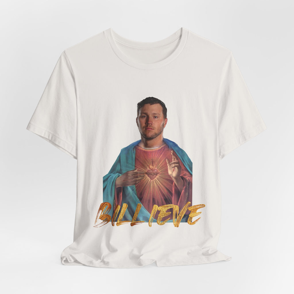 Buffalo Bills Josh Allen Billieve T-Shirt, Football Fan Gift, Game Day Apparel, NFL Team Tee, Sports Fan Shirt