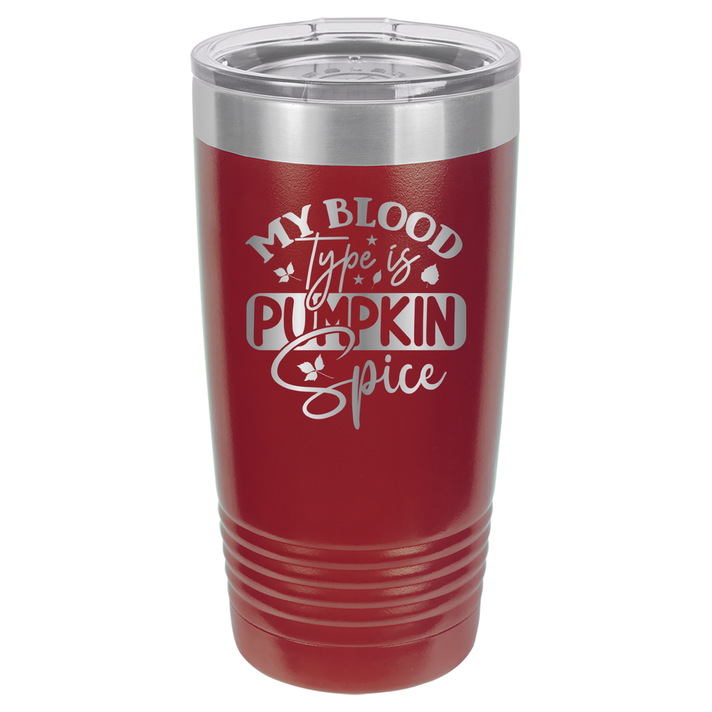 My Blood Type Is Pumpkin Spice - 20oz Polar Camel Tumbler image 8