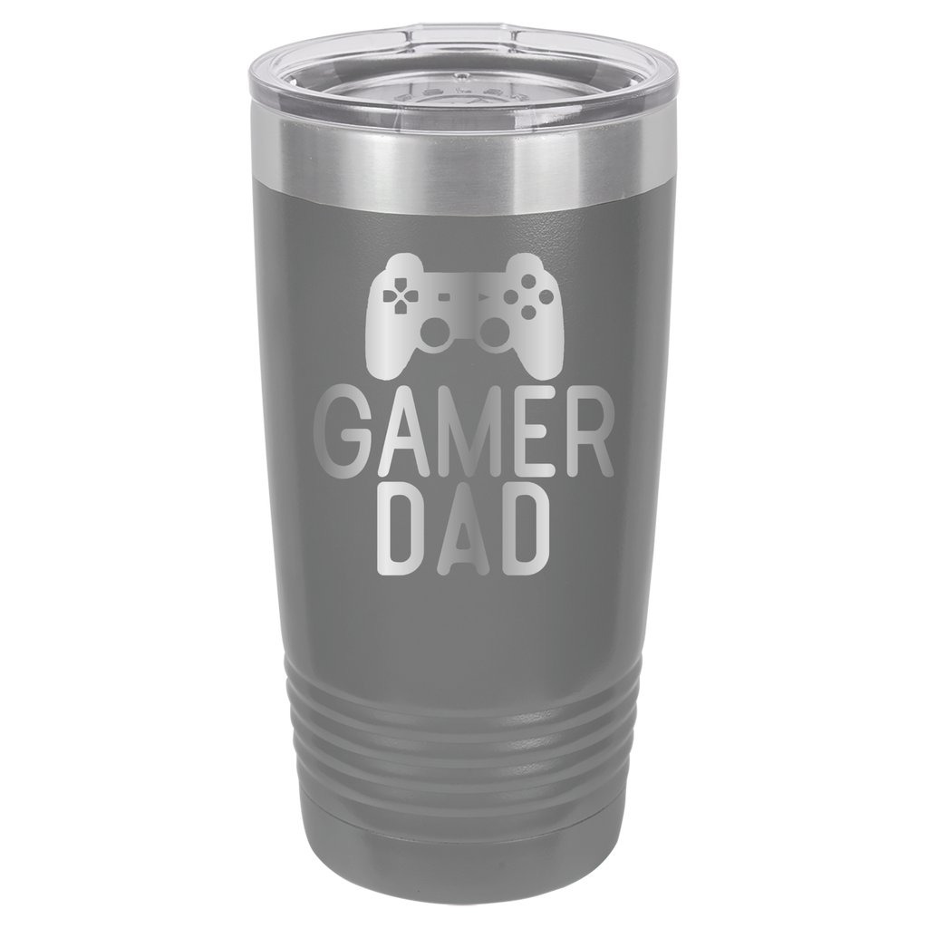 Gamer Dad - 20oz Polar Camel Tumbler - Gray image