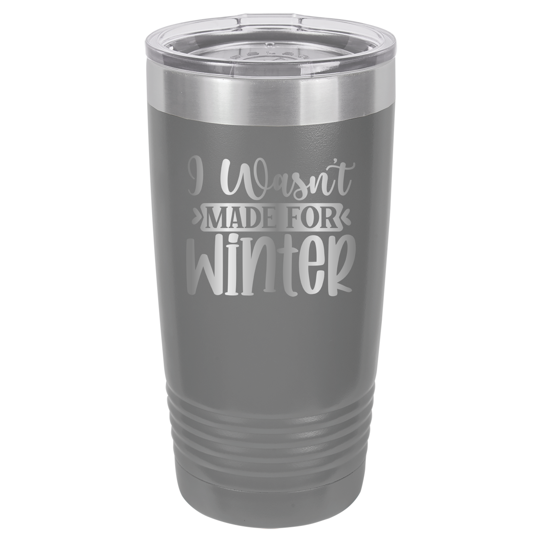 I Wasn't Made For Winter - 20oz Polar Camel Tumbler - Gray image