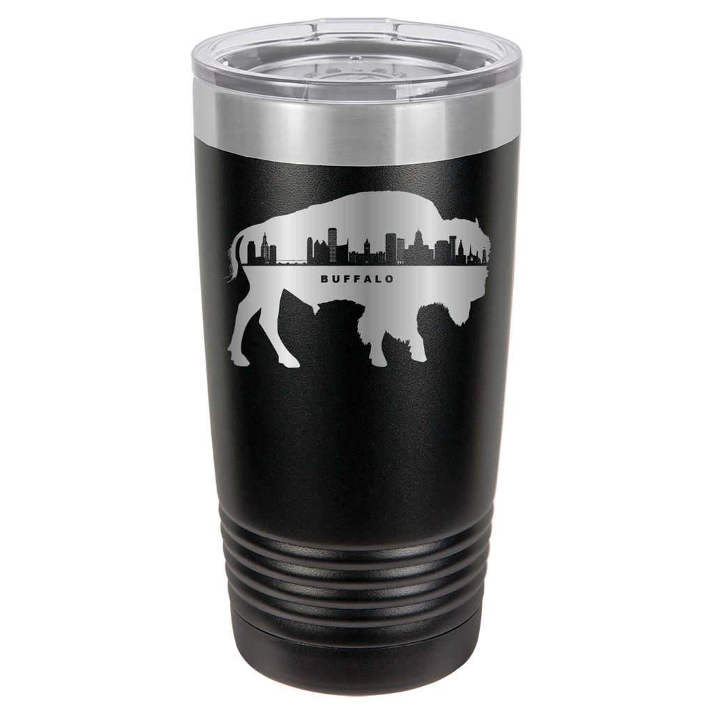 City of Buffalo NY Skyline 20oz Polar Camel Tumbler image 1