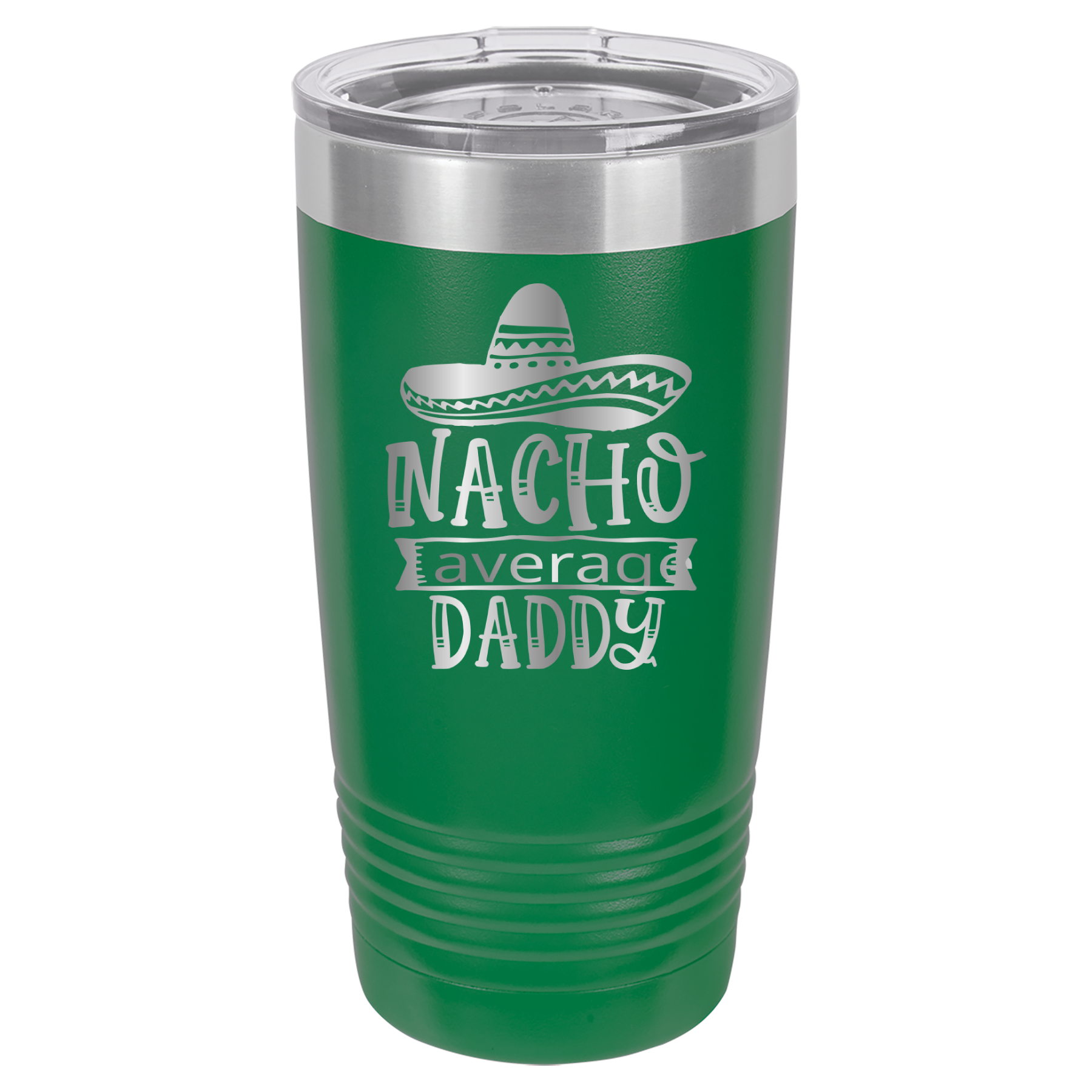 Nacho Average Daddy - 20oz Polar Camel Tumbler - Green image