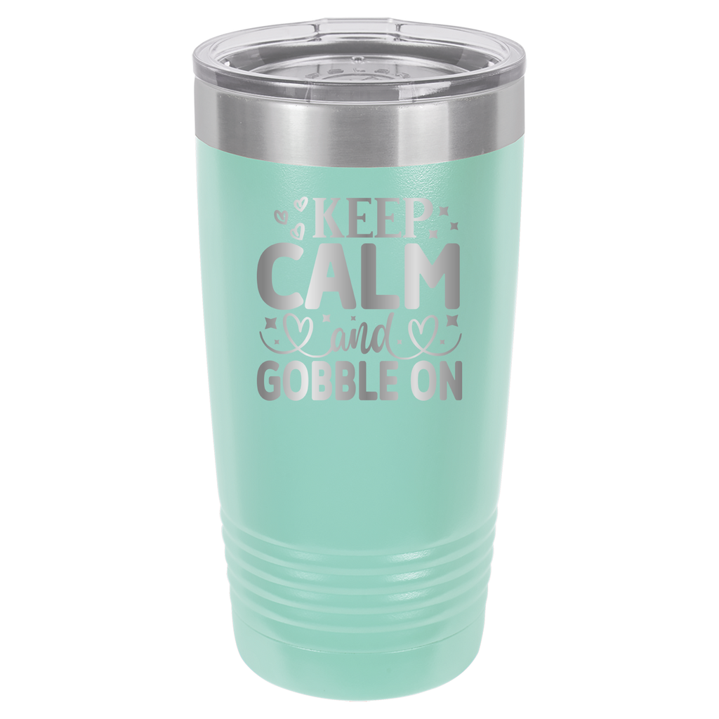 Keep Calm and Gobble On - 20oz Polar Camel Tumbler image 3
