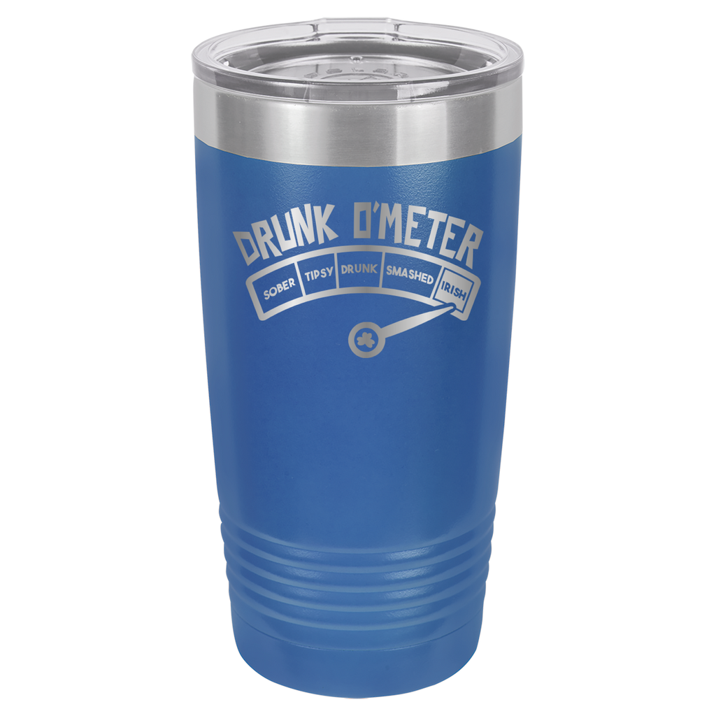 St. Patrick's Day Tumbler - How drunk?  Irish! - 20oz Tumbler - Royal Blue image