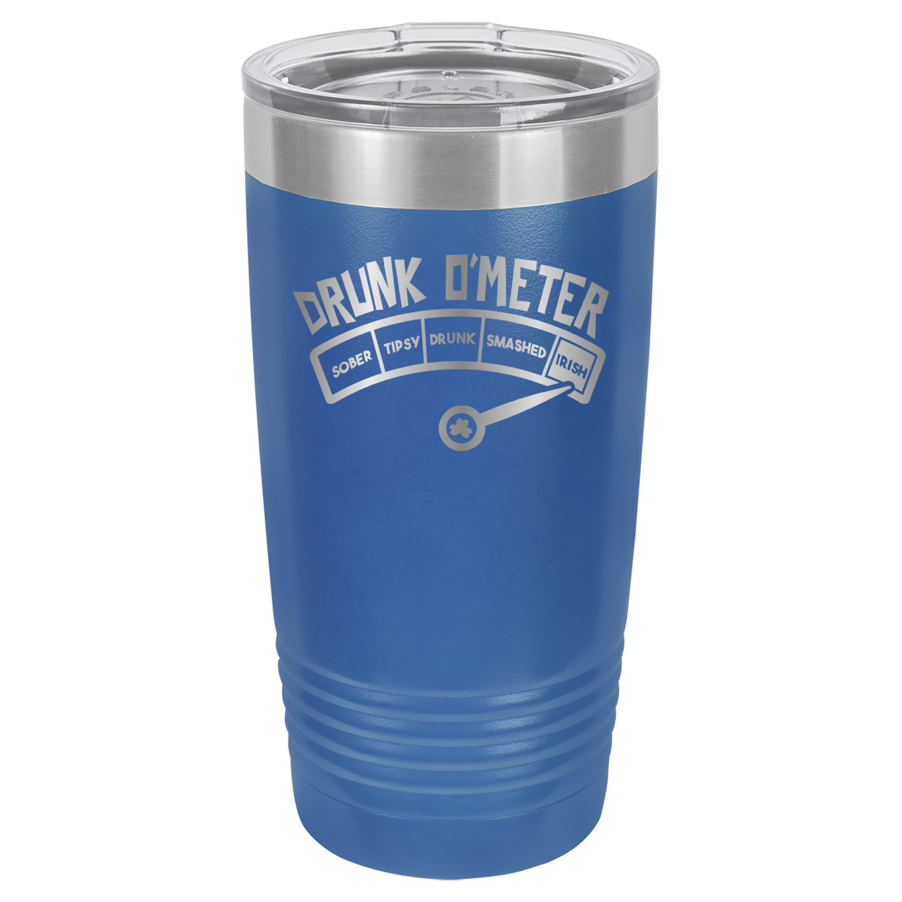 St. Patrick's Day Tumbler - How drunk?  Irish! - 20oz Tumbler - Royal Blue image