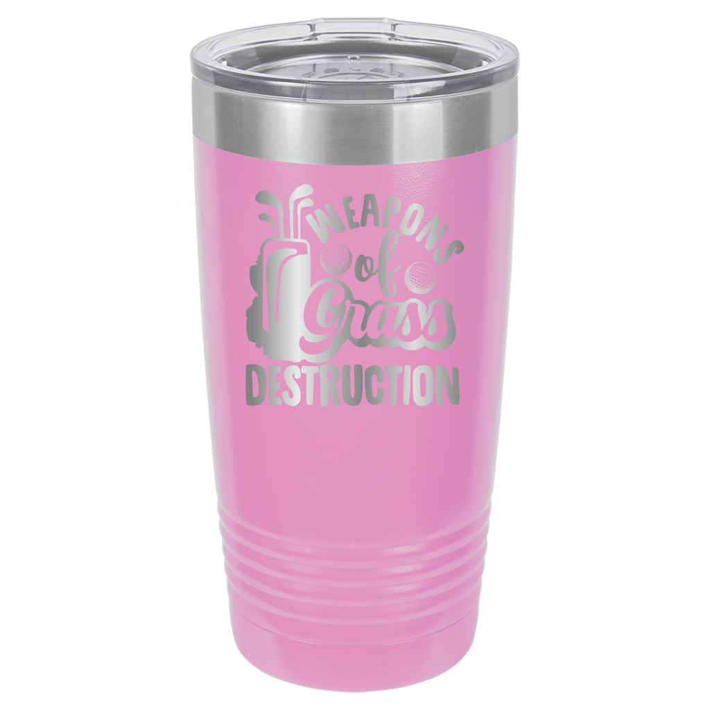 Weapons of Grass Destruction - Golf - 20oz Polar Camel Tumbler - Light Purple image