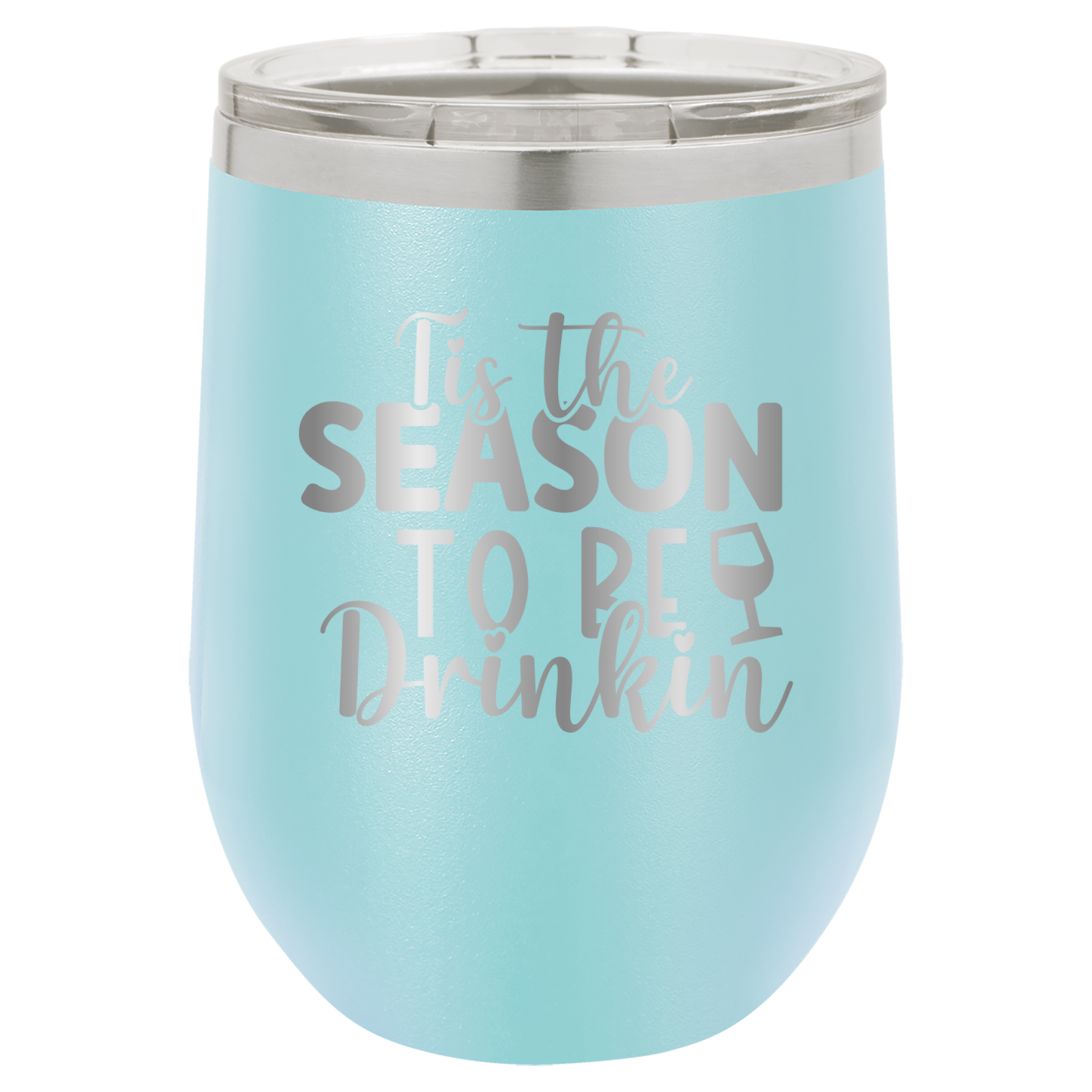 Tis The Season To Be Drinkin' - 12oz Polar Camel Wine Tumbler image 11
