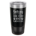 Rocking The Dog Mom And Teacher Life - 20oz Polar Camel Tumbler image 16