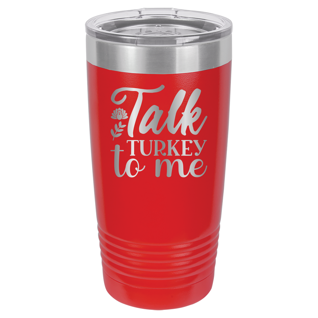 Talk Turkey To Me - 20oz Polar Camel Tumbler - Red image