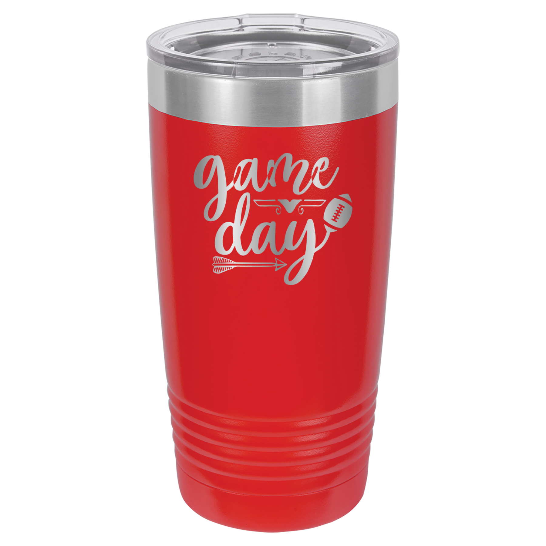 Game Day - Football - 20oz Polar Camel Tumbler - Red image