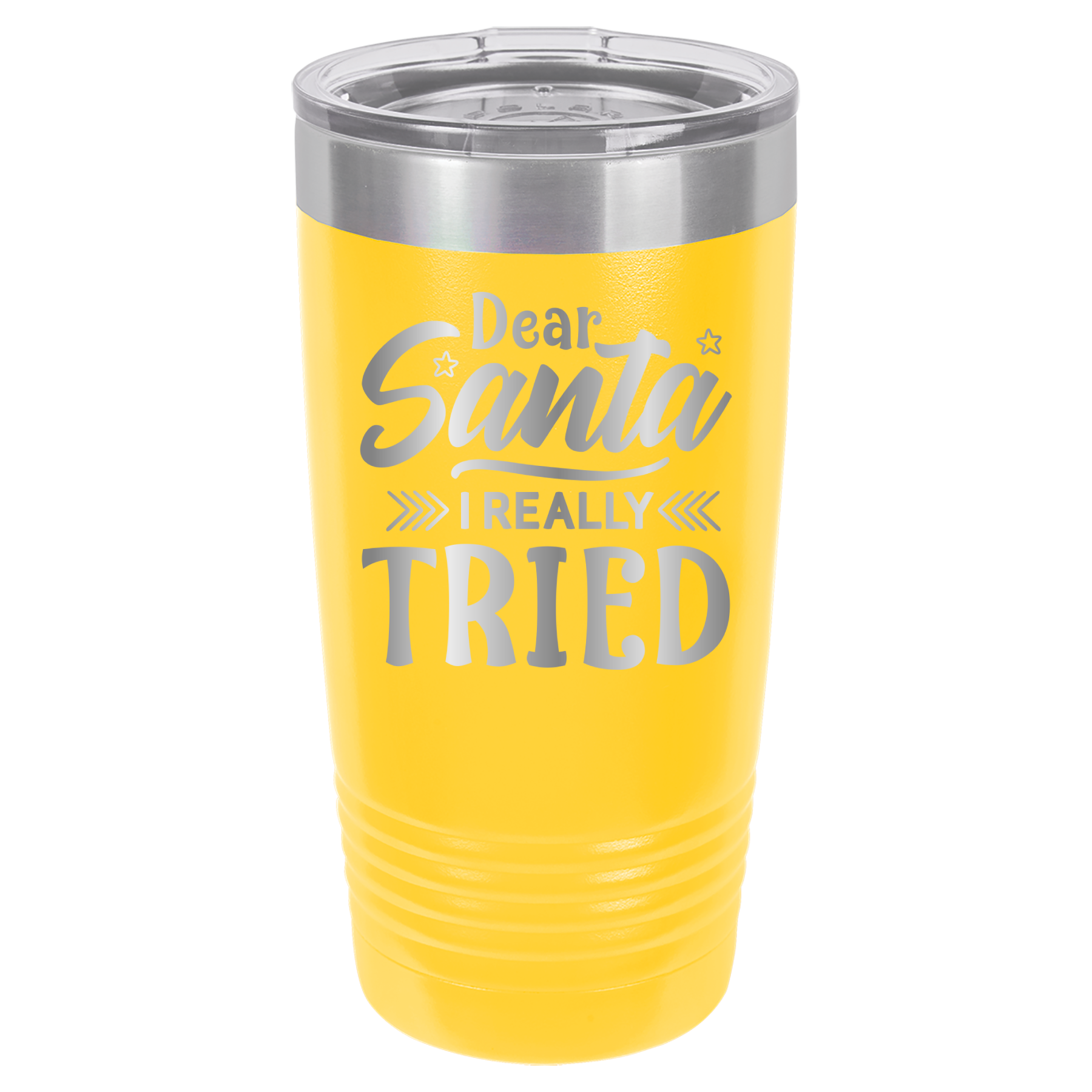 Dear Santa I Really Tried - 20oz Polar Camel Tumbler image 2