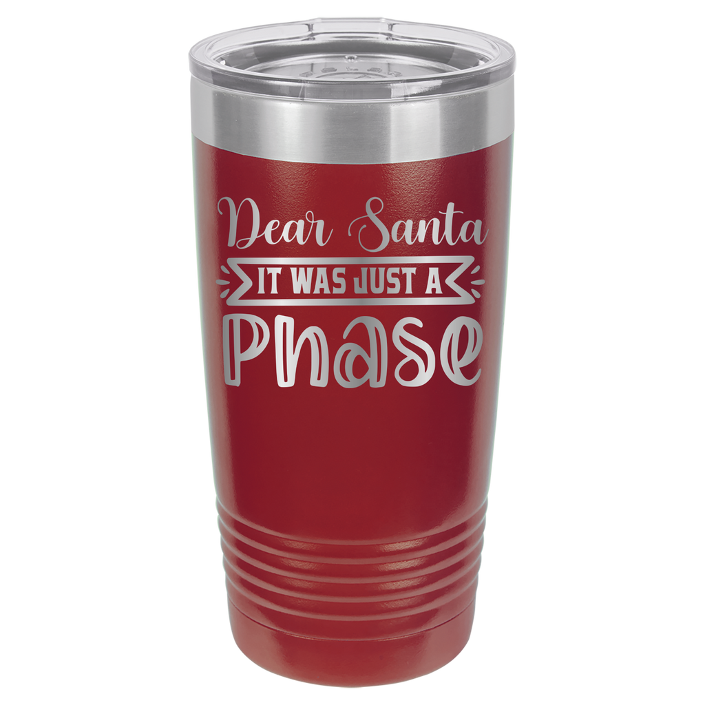 Dear Santa It Was Just A Phase - 20oz Polar Camel Tumbler image 8
