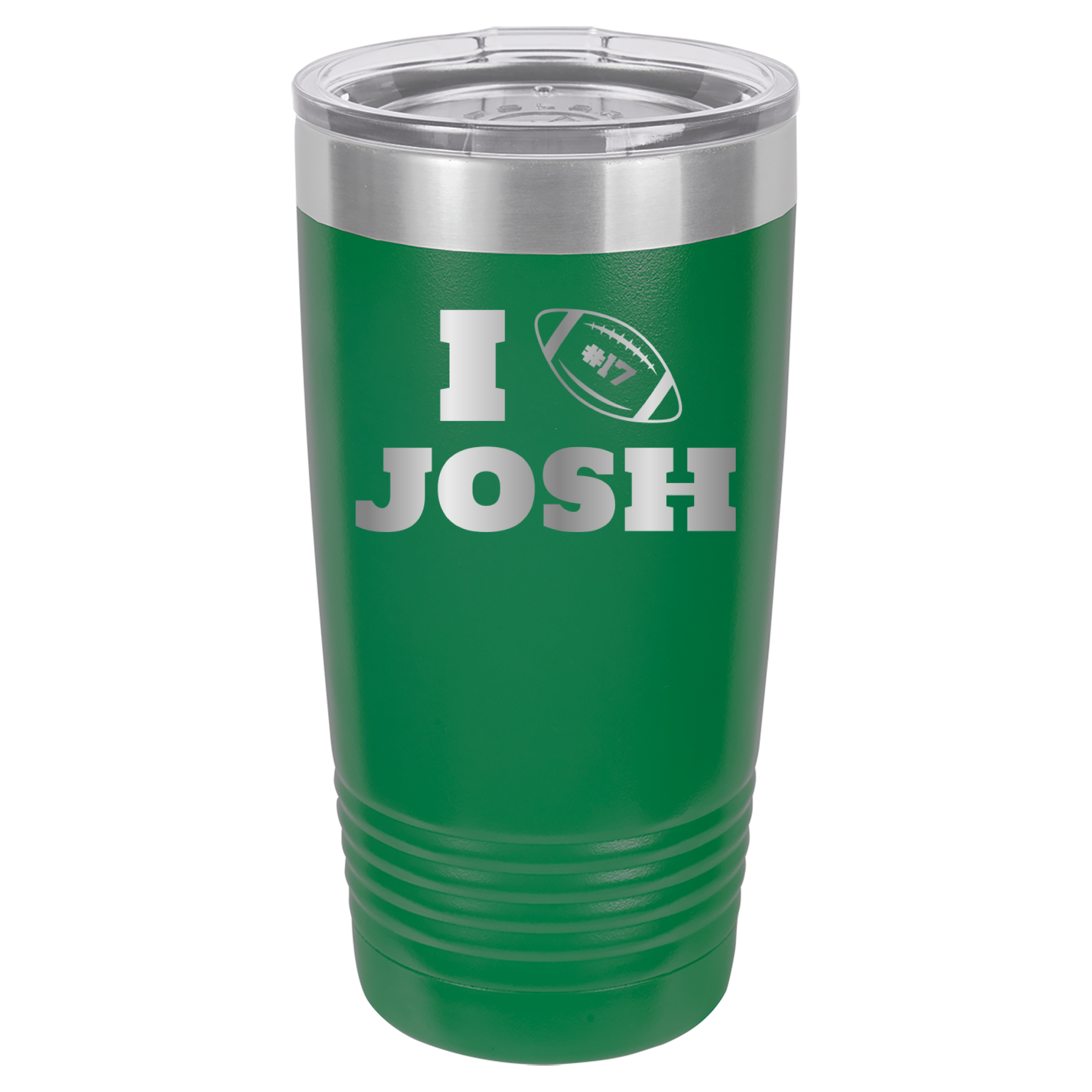 I Heart Josh - Josh Allen - 20oz Polar Camel Tumbler Buffalo Bills - Green image