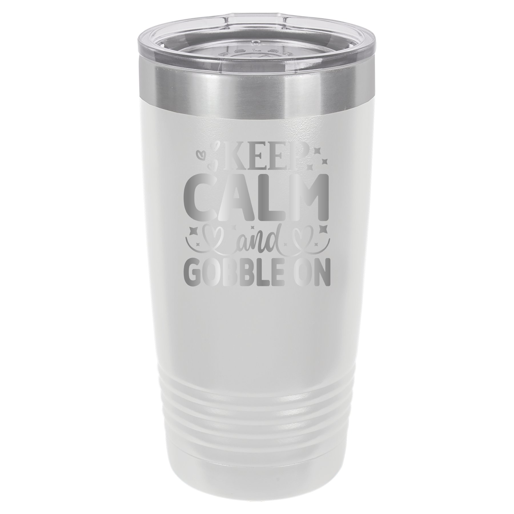Keep Calm and Gobble On - 20oz Polar Camel Tumbler image 2