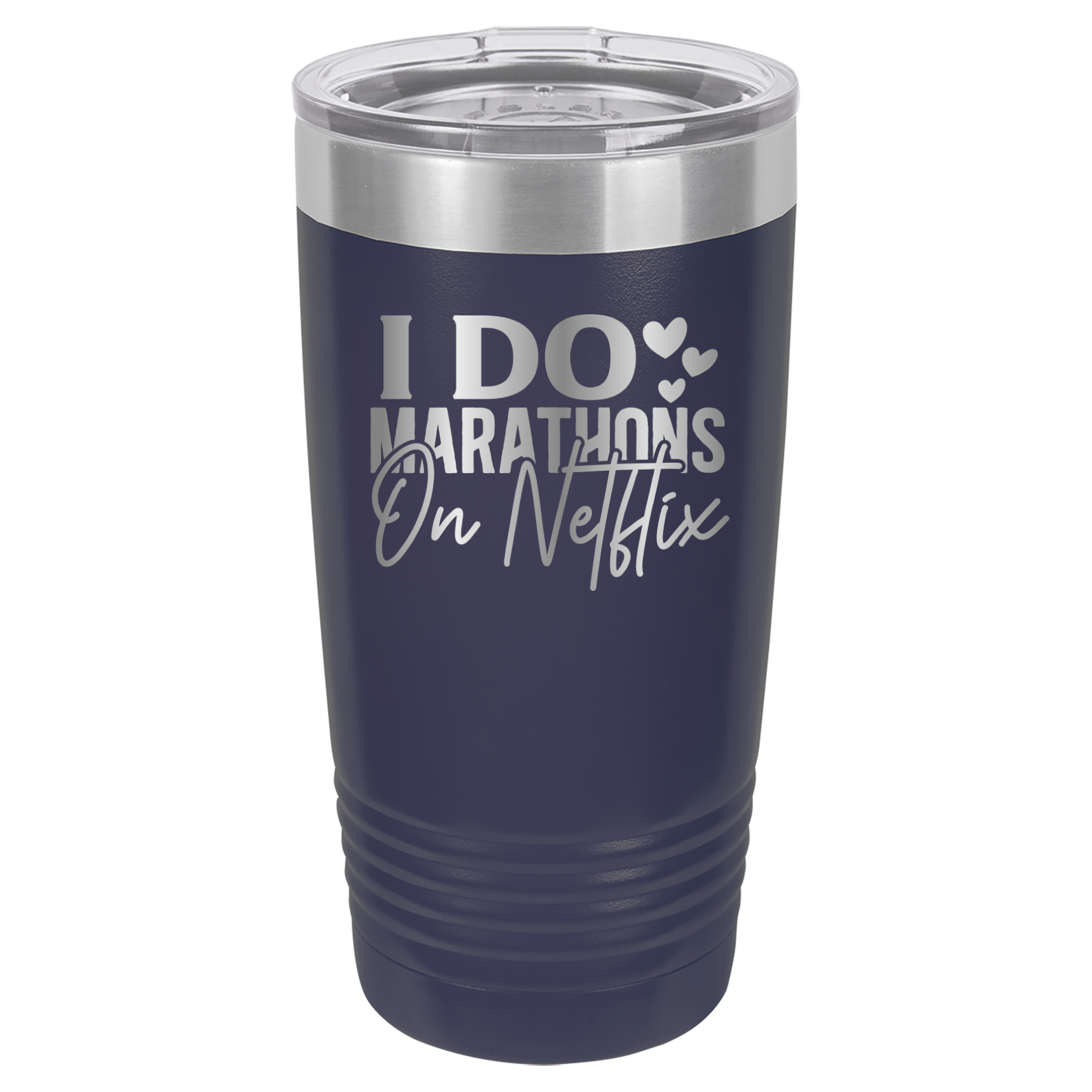 I Do Marathons On Netflix - 20oz Polar Camel Tumbler image 9
