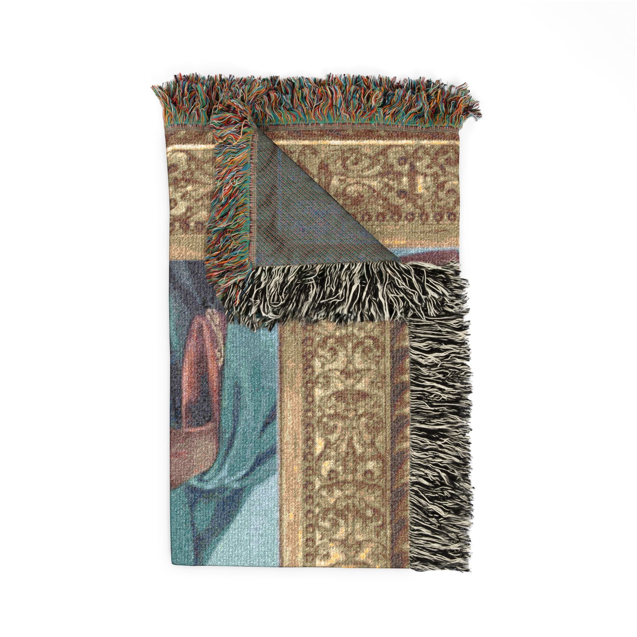 Josh Allen Jesus Woven Blanket - Buffalo Bills Fan Gift, Religious Football Home Decor, Cozy Throw, Bedding, Wall Tapestry
