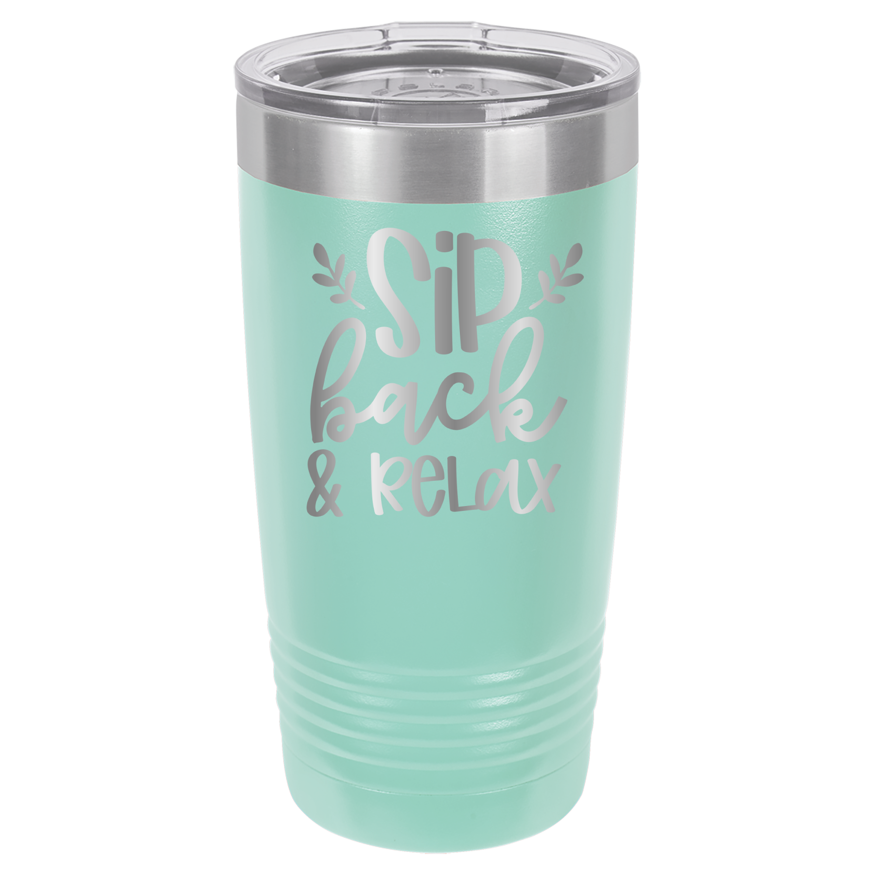 Sip Back & Relax - 20oz Polar Camel Tumbler - Teal image