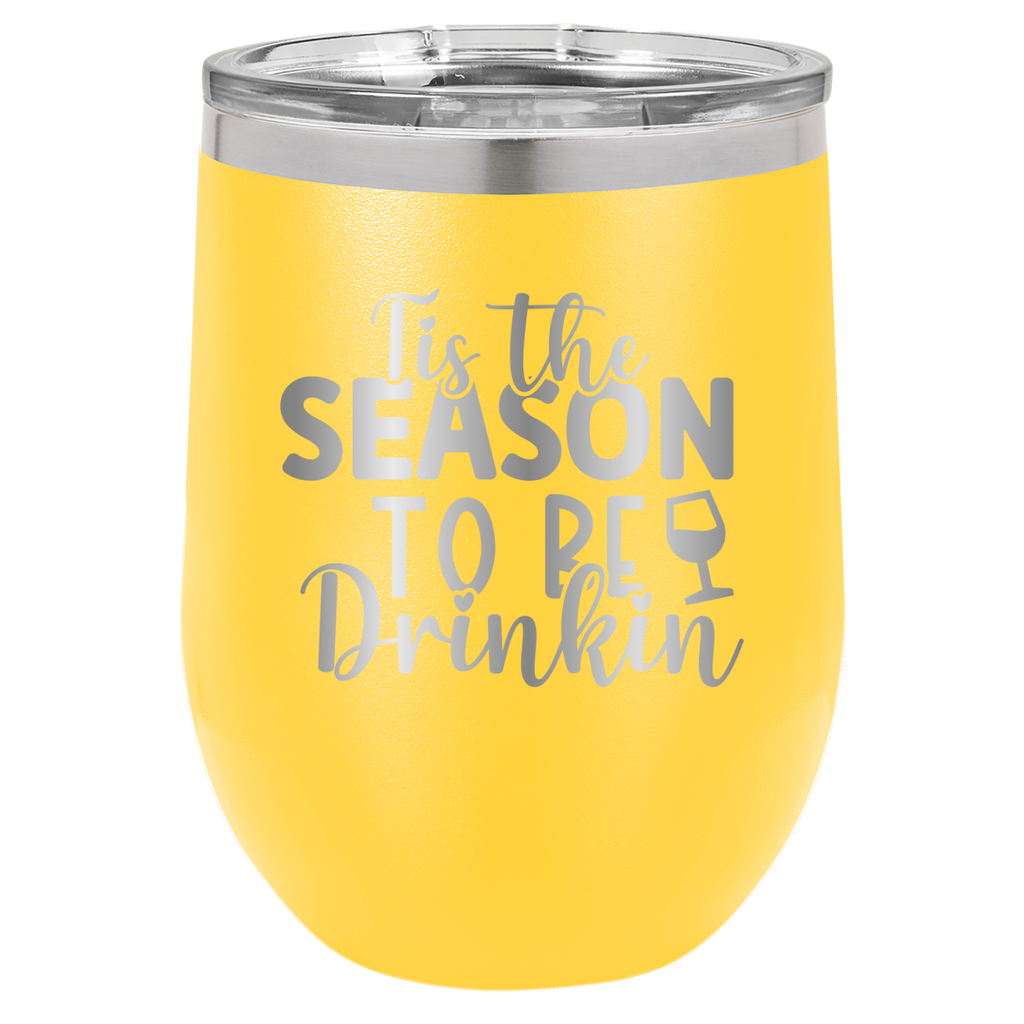 Tis The Season To Be Drinkin' - 12oz Polar Camel Wine Tumbler image 2