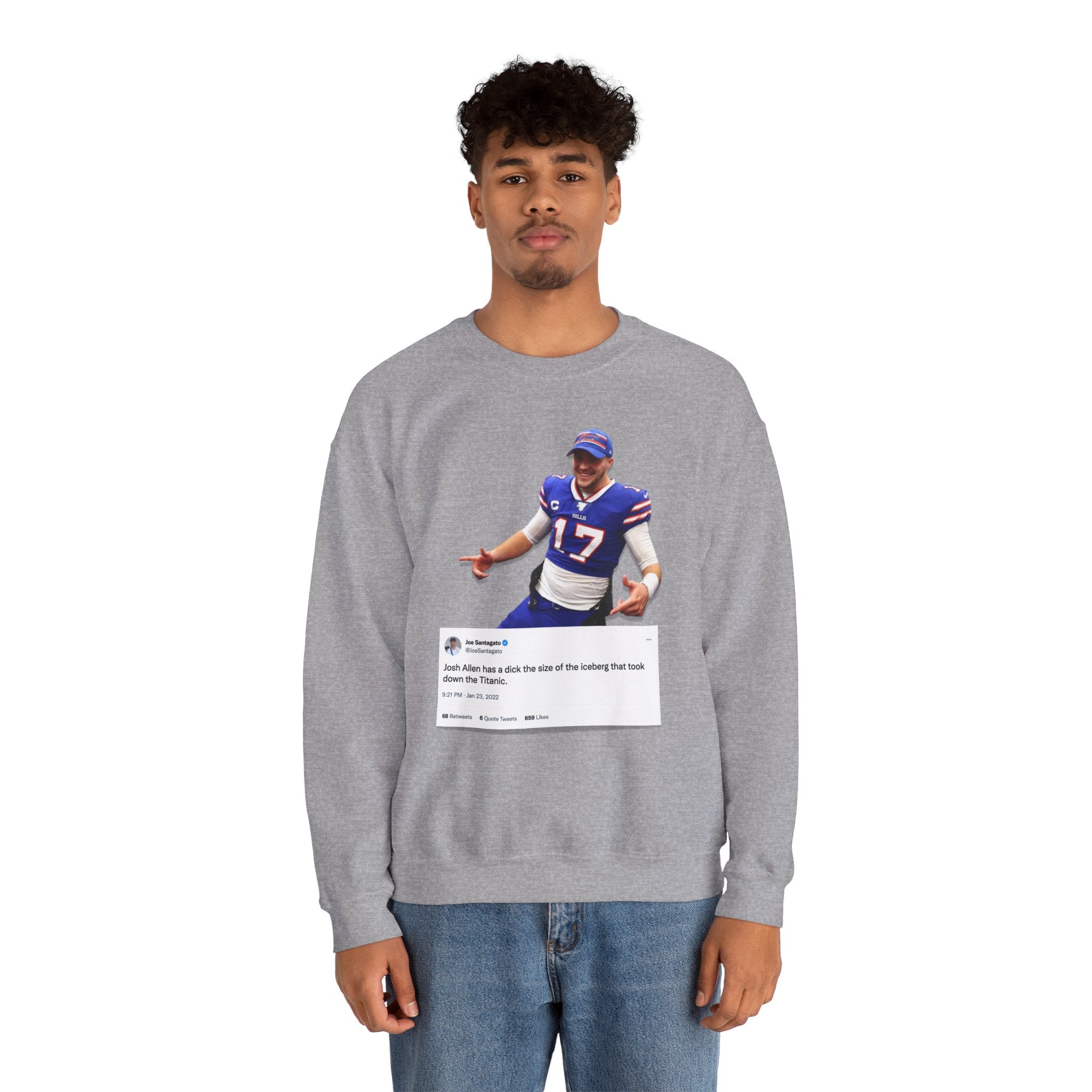 Josh Allen is Packin' Sweatshirt