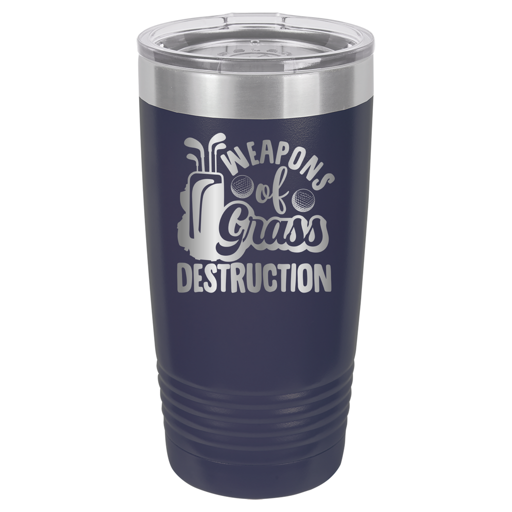 Weapons of Grass Destruction - Golf - 20oz Polar Camel Tumbler - Navy image