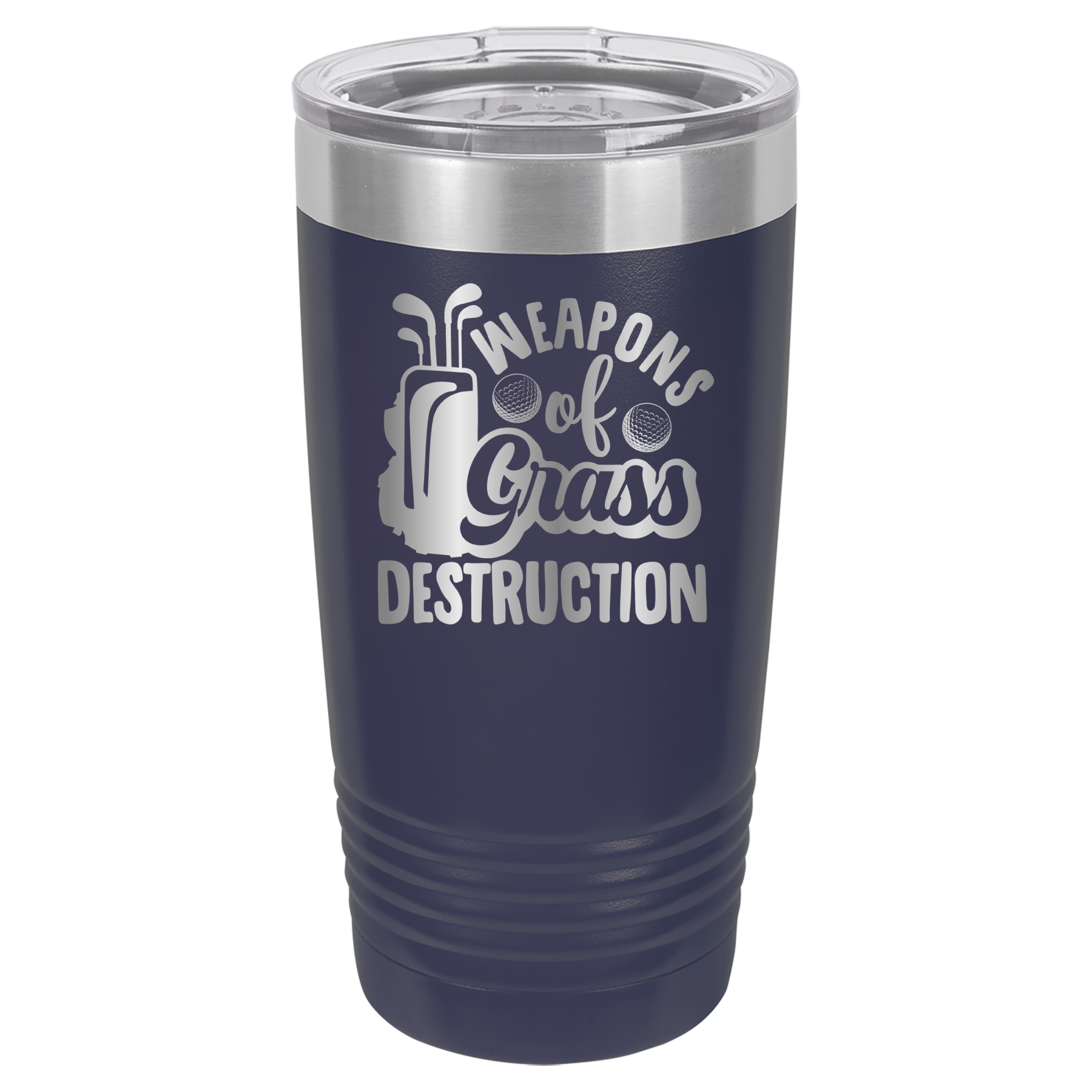 Weapons of Grass Destruction - Golf - 20oz Polar Camel Tumbler - Navy image
