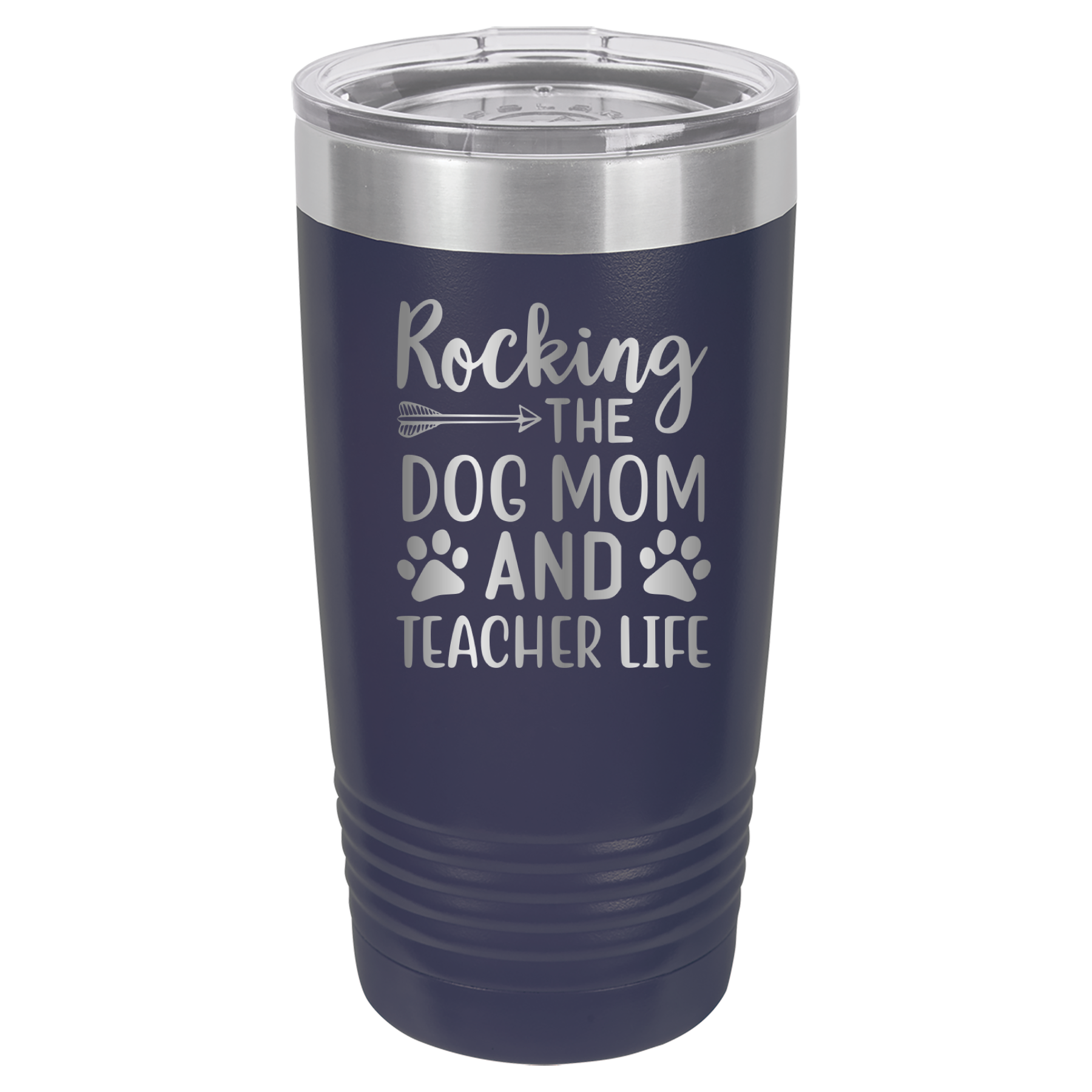Rocking The Dog Mom And Teacher Life - 20oz Polar Camel Tumbler image 9