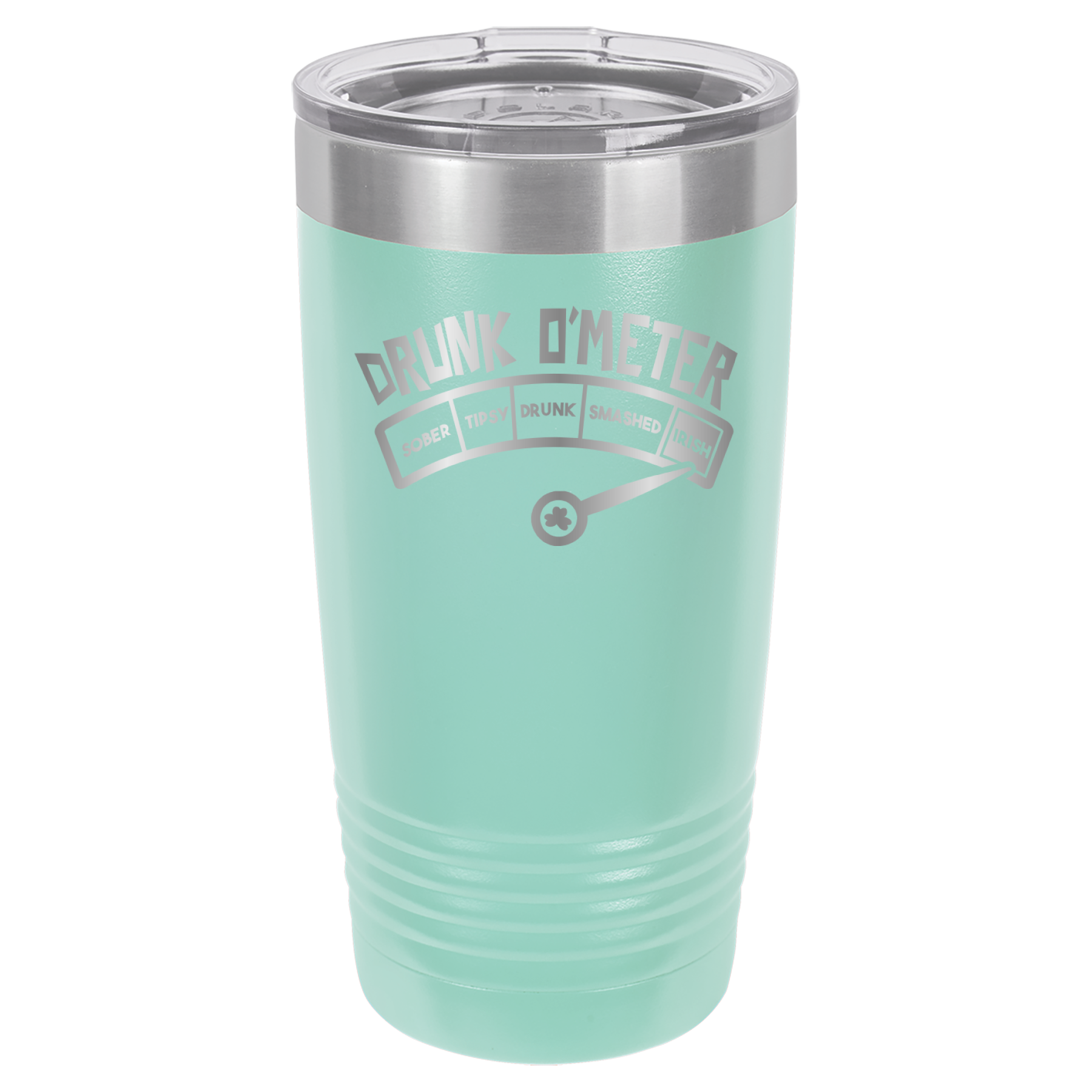 St. Patrick's Day Tumbler - How drunk?  Irish! - 20oz Tumbler - Teal image