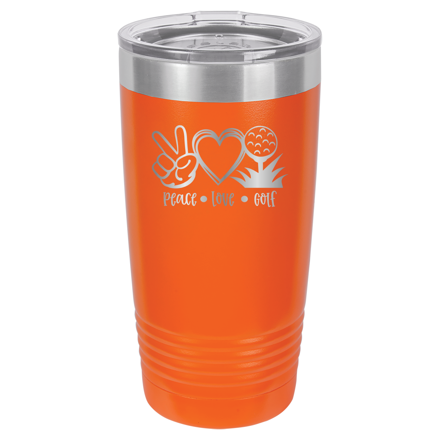 Peace, Love, Golf - 20oz Polar Camel Tumbler image 11